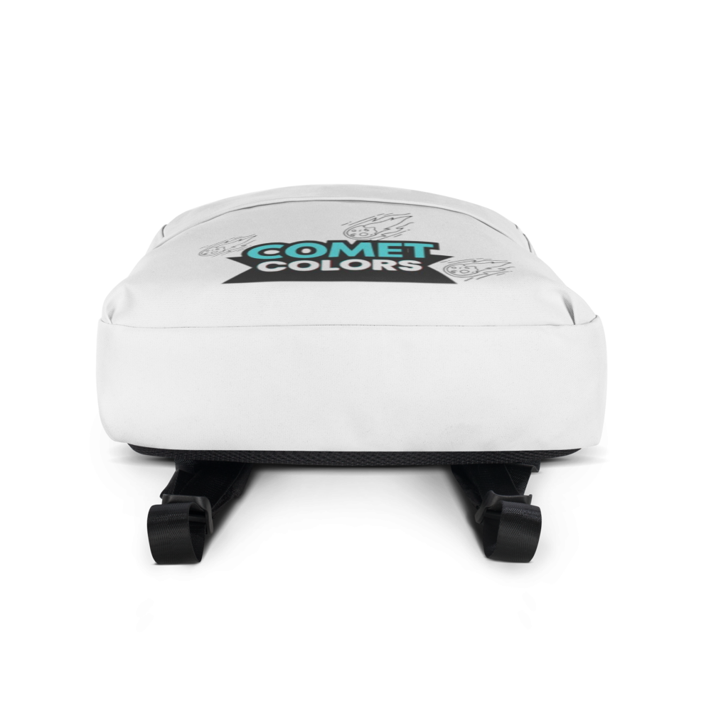 Cosmic Classic White Backpack – Bold Cosmic-Inspired Design