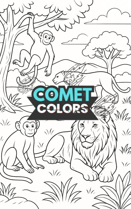Roaming Friends β Digital Coloring Book for All Ages - CometColors