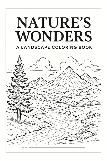 Nature’s Wonders: Global Landscape Coloring Book