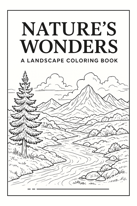 Nature’s Wonders: Global Landscape Coloring Book