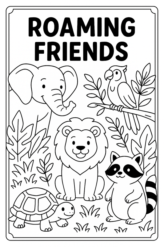 Roaming Friends – Digital Coloring Book for All Ages