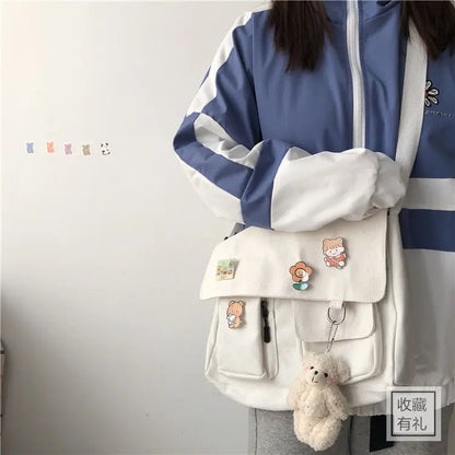 Comet Canvas Bag – Unisex Printed Crossbody Satchel for Everyday Use