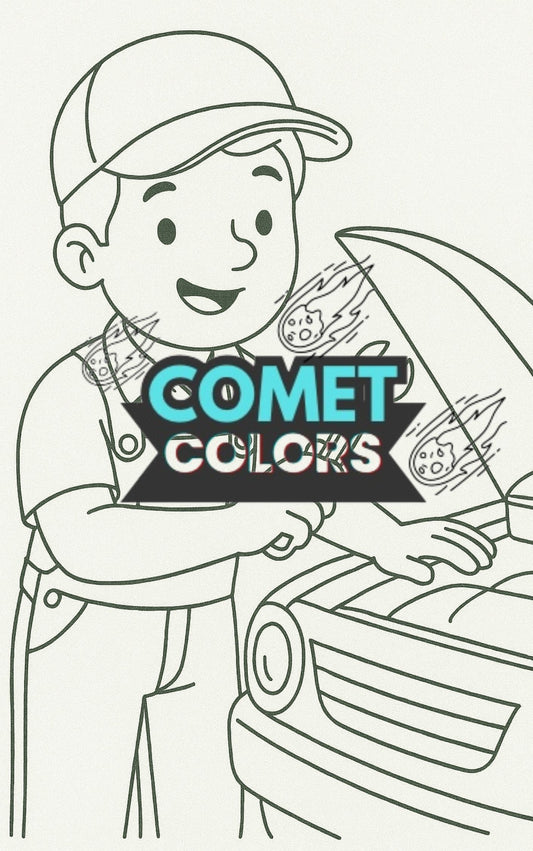 Jobs from Around the World – 25-Page Digital Coloring Book for Kids