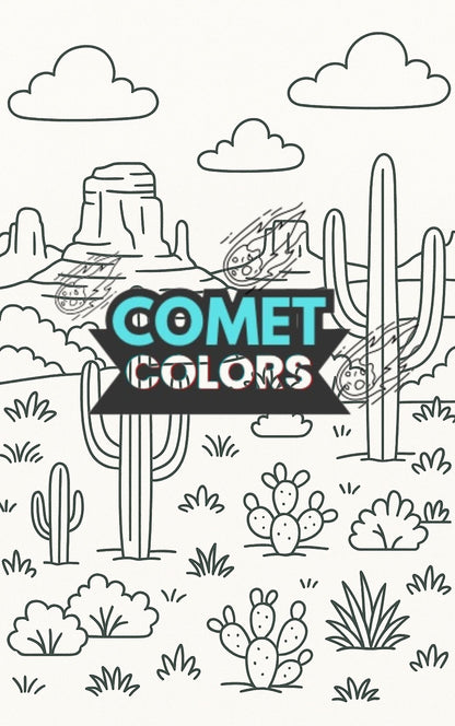 Landscapes – 25-Page Digital Coloring Book of Mountains, Forests, Rivers & More