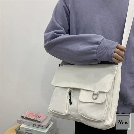Comet Canvas Bag – Unisex Printed Crossbody Satchel for Everyday Use