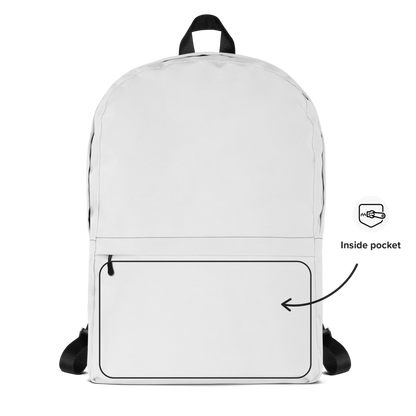 Cosmic Classic White Backpack – Bold Cosmic-Inspired Design