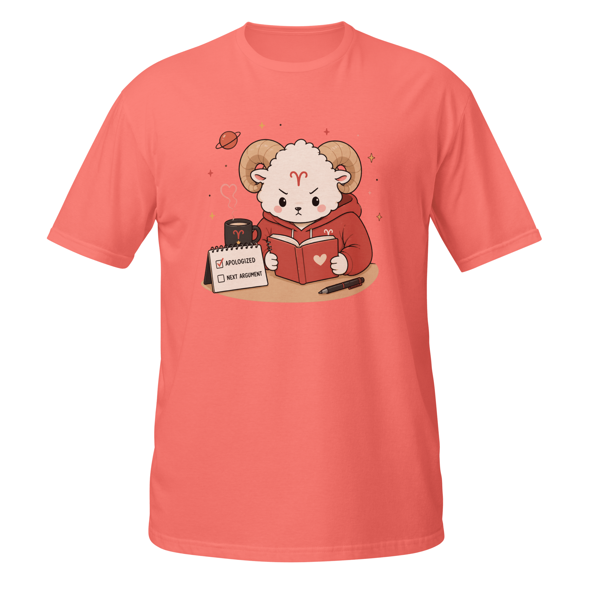 Apologizes Today Graphic Tee | Funny Fiery Zodiac Ram Shirt - CometColors