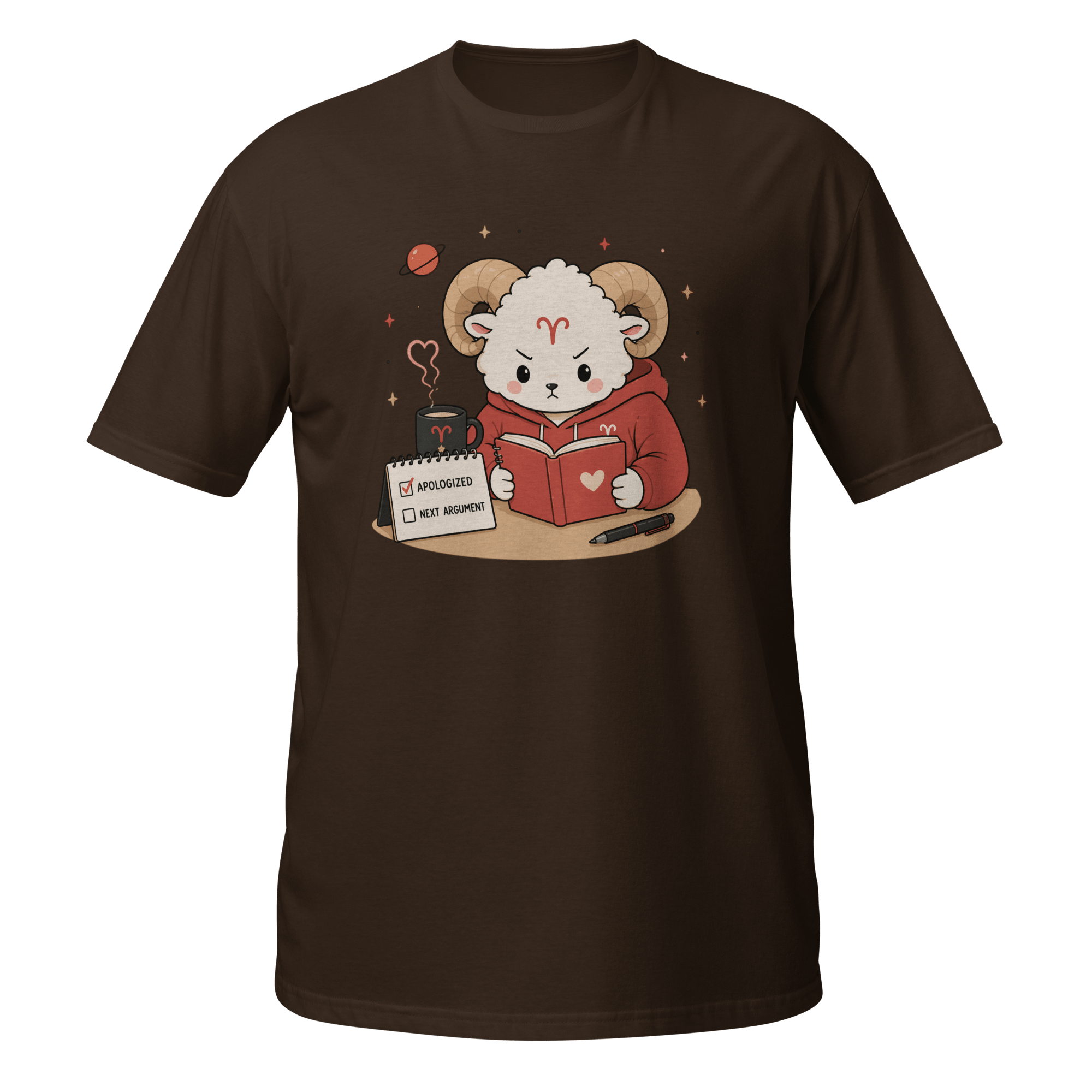 Apologizes Today Graphic Tee | Funny Fiery Zodiac Ram Shirt - CometColors