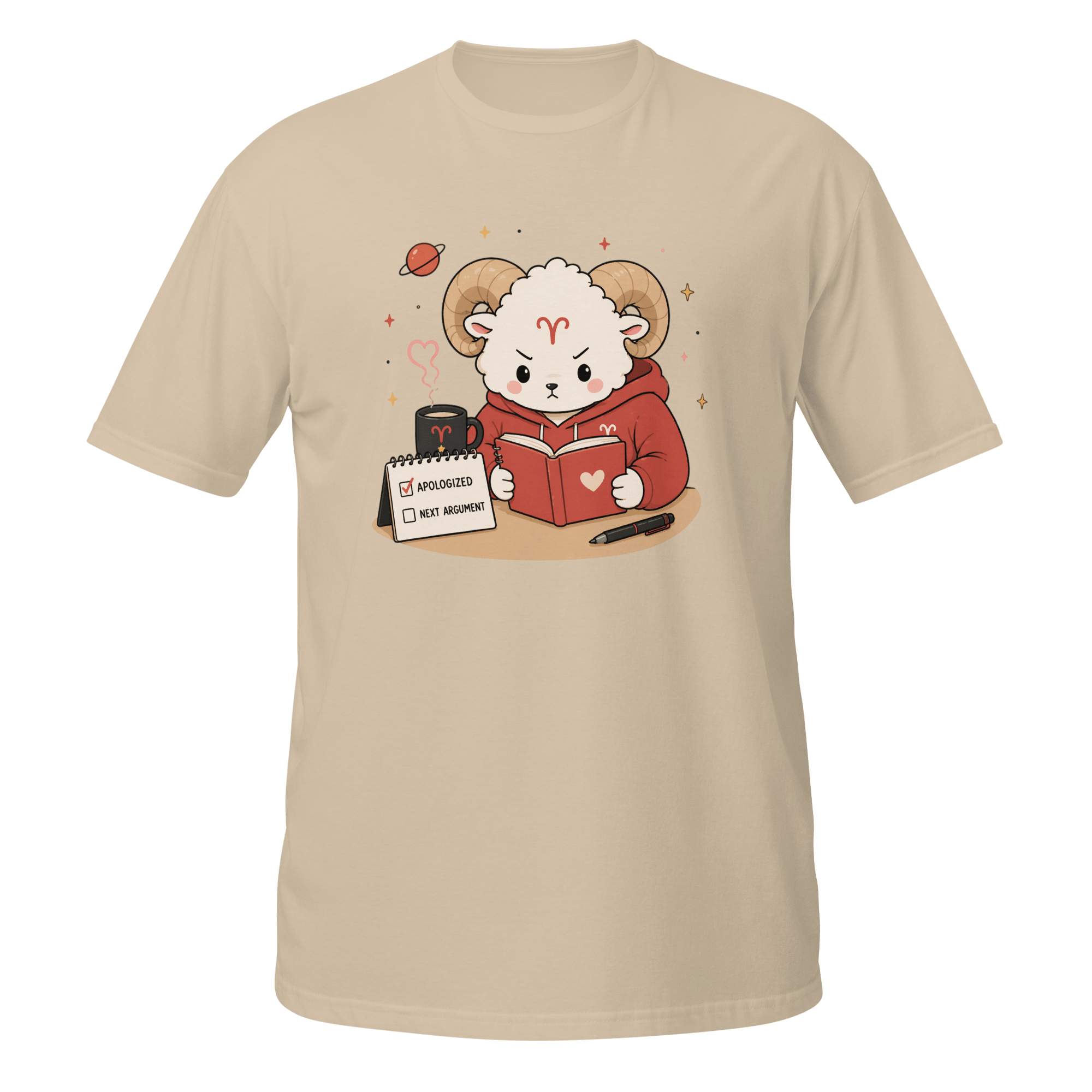Apologizes Today Graphic Tee | Funny Fiery Zodiac Ram Shirt - CometColors