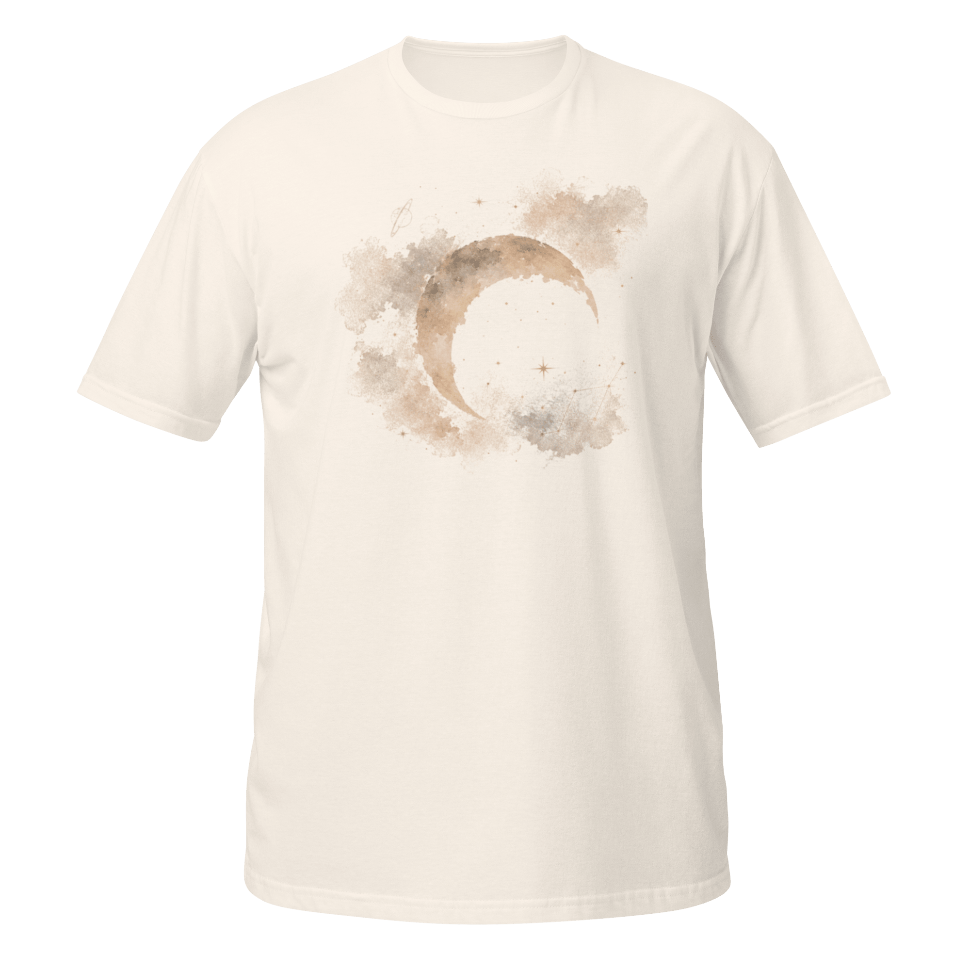 Celestial Crescent Tee | Moonlit Watercolor - CometColors