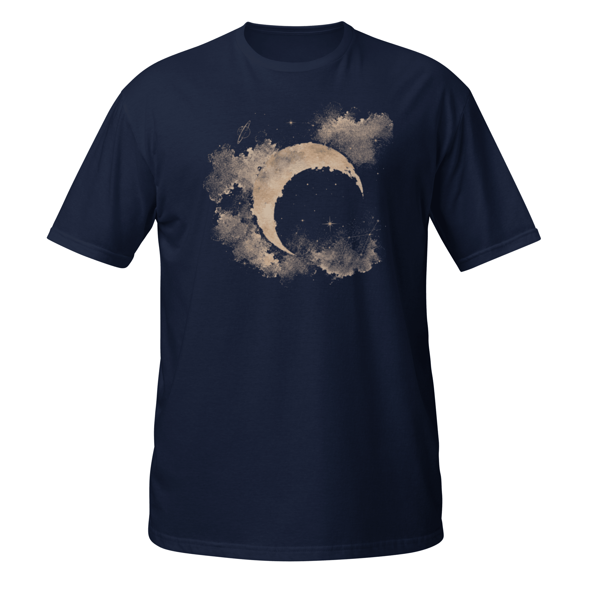 Celestial Crescent Tee | Moonlit Watercolor - CometColors