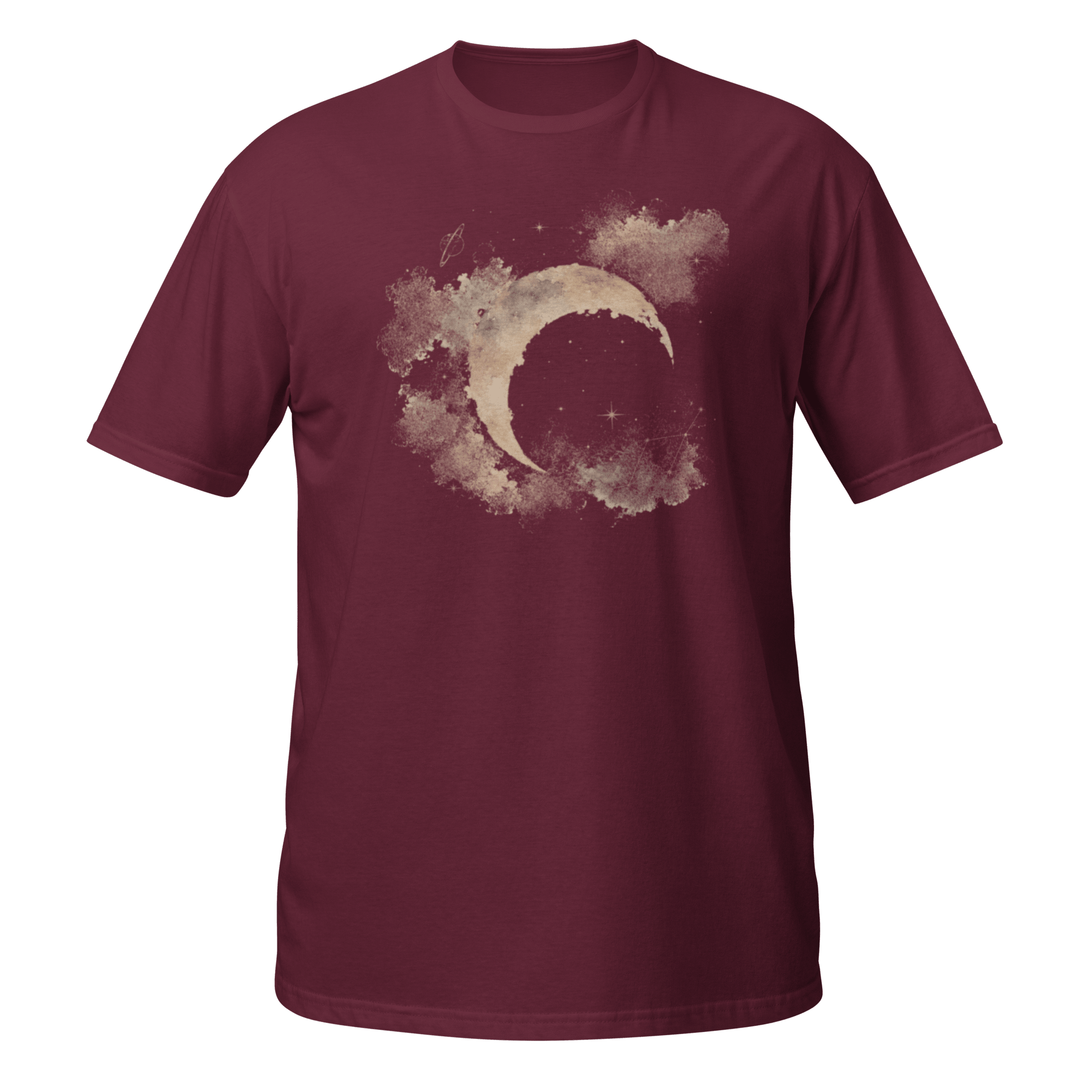 Celestial Crescent Tee | Moonlit Watercolor - CometColors