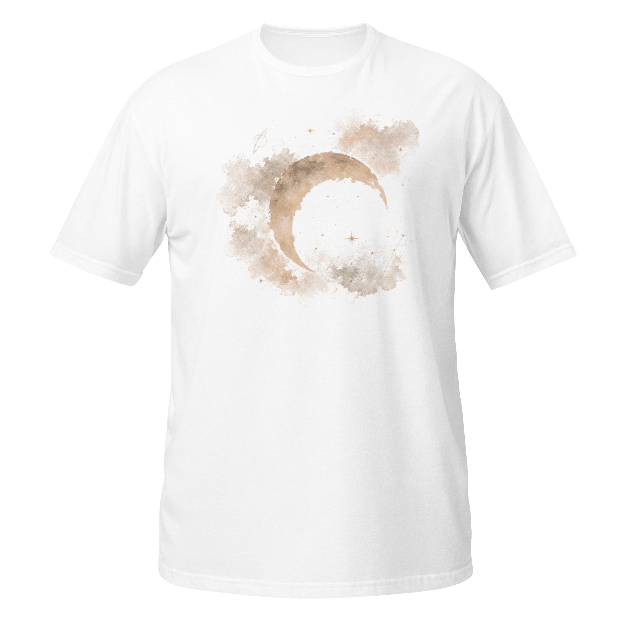 Celestial Crescent Tee | Moonlit Watercolor - CometColors