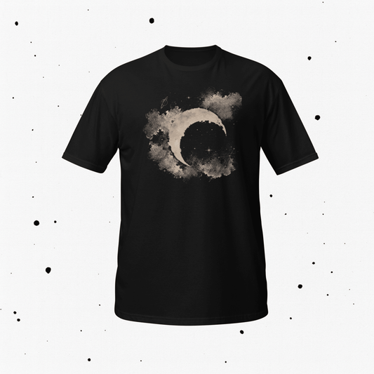 Celestial Crescent Tee | Moonlit Watercolor - CometColors
