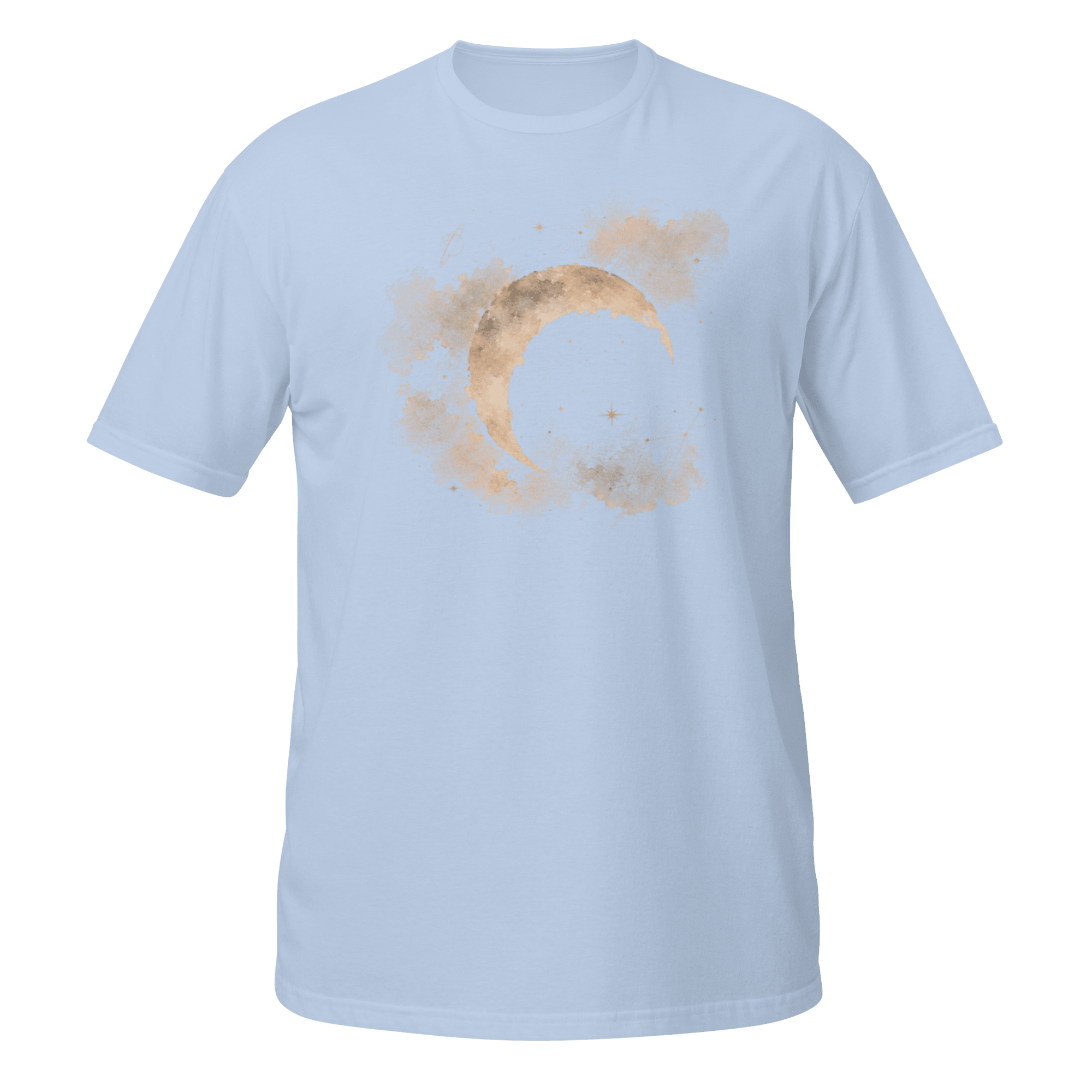 Celestial Crescent Tee | Moonlit Watercolor - CometColors