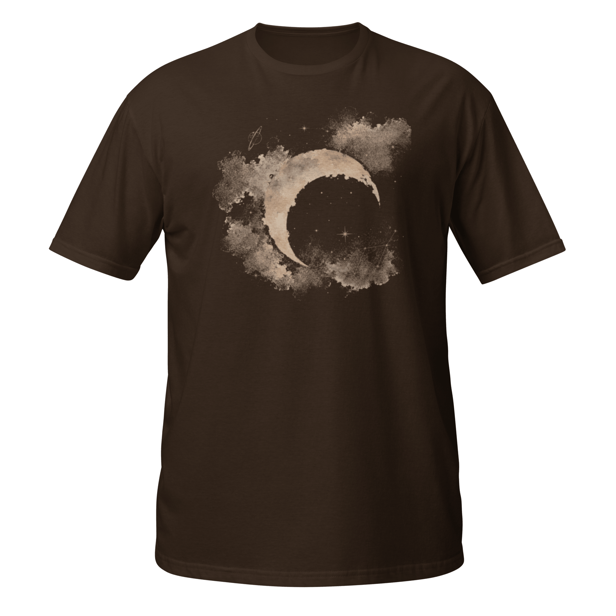 Celestial Crescent Tee | Moonlit Watercolor - CometColors