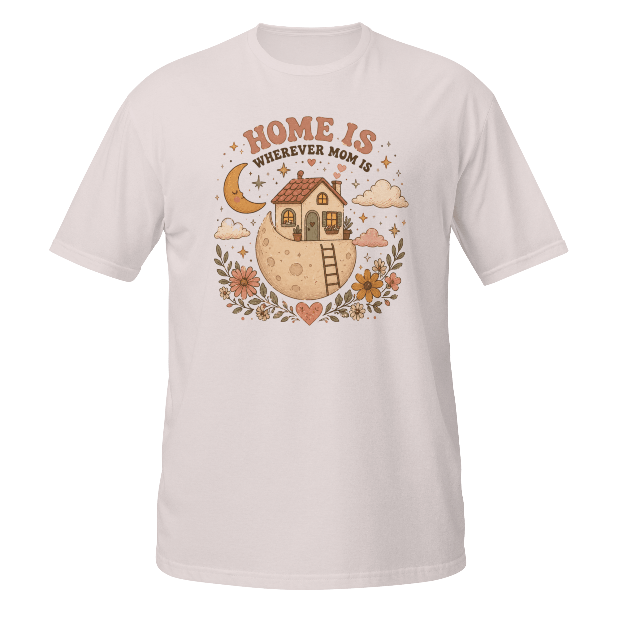 Home Is Wherever Mom Is Graphic Tee | Cozy Boho Mother’s Day Shirt - CometColors