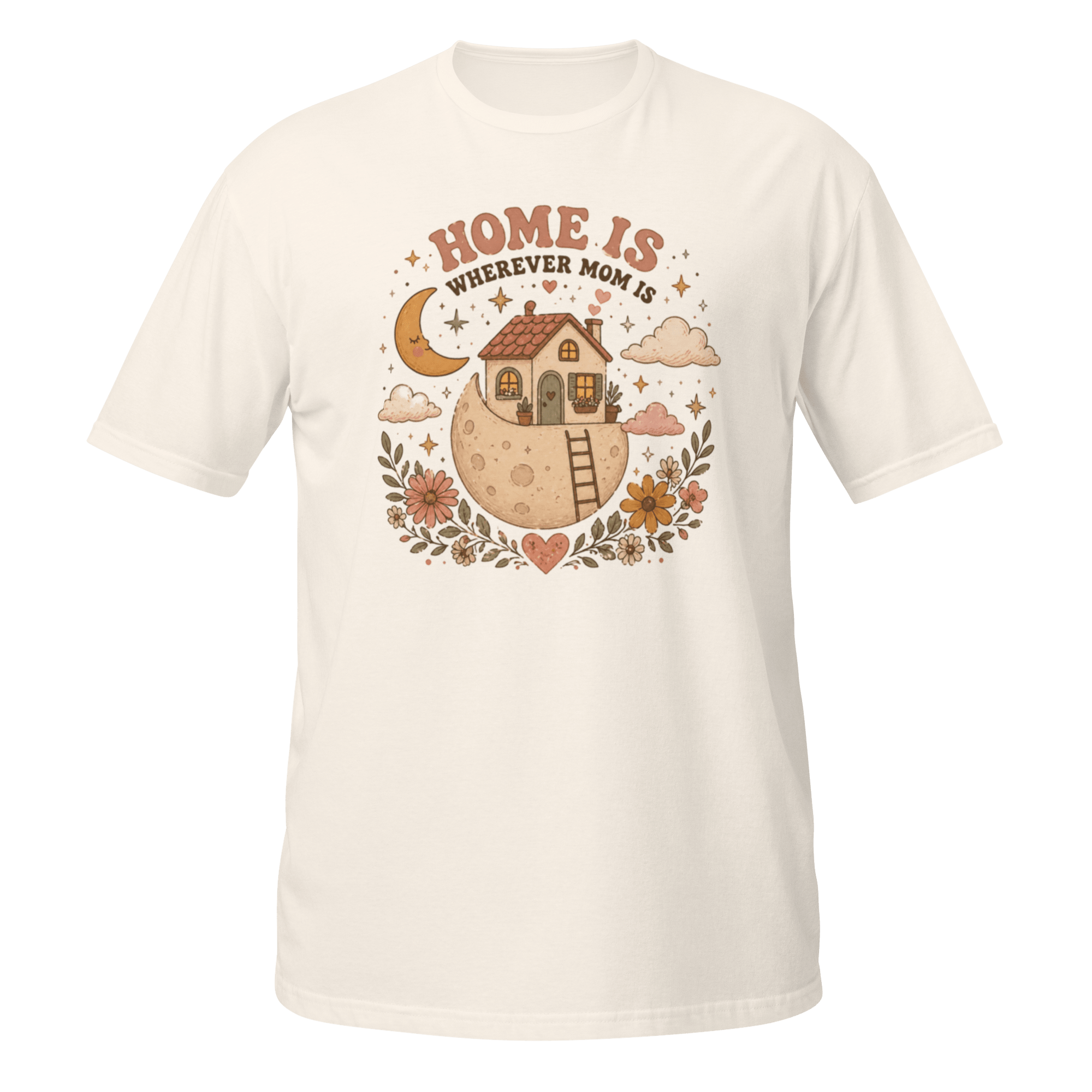 Home Is Wherever Mom Is Graphic Tee | Cozy Boho Mother’s Day Shirt - CometColors