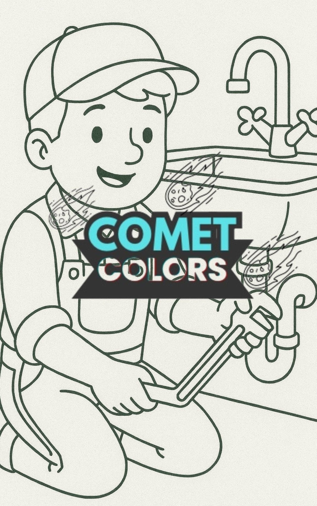 Jobs from Around the World – 25 - Page Digital Coloring Book for Kids - CometColors