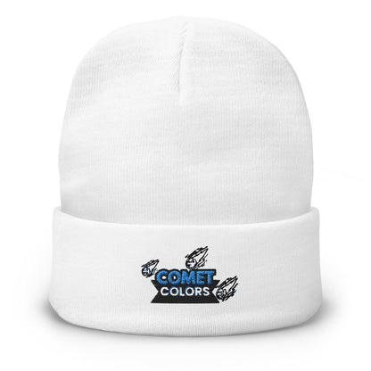 Comet Cap | Cozy Embroidered Beanie – 60% Cotton, One-Size Fits All