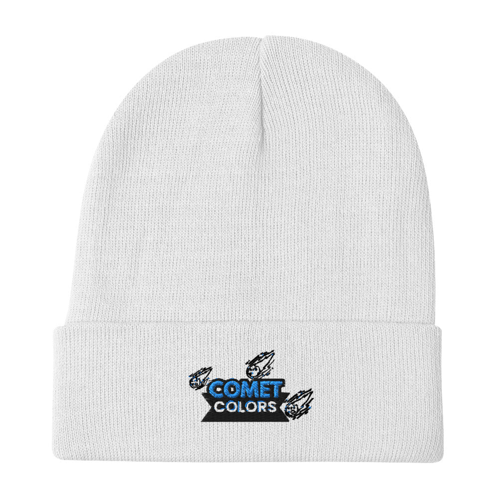 Comet Cap | Cozy Embroidered Beanie – 60% Cotton, One-Size Fits All