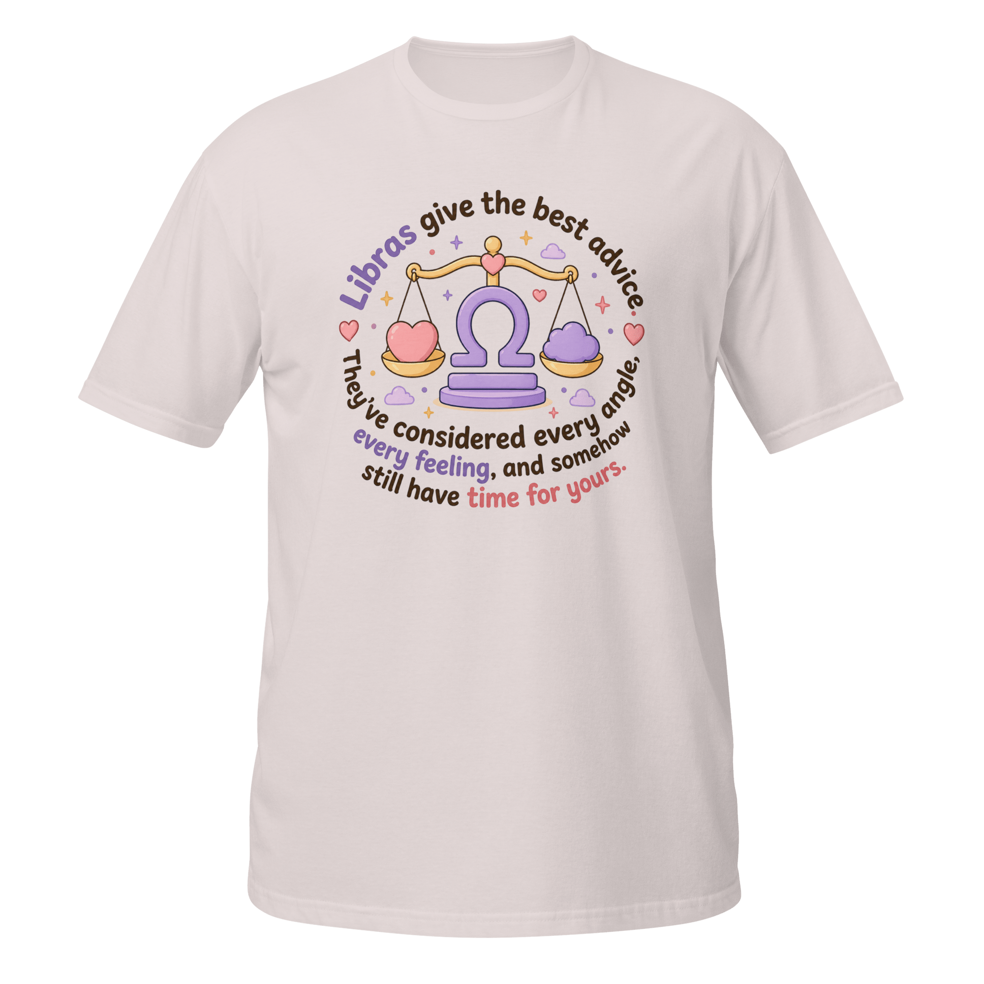 Libra Give the Best Advice Graphic Tee | Sweet Zodiac Balance Shirt - CometColors