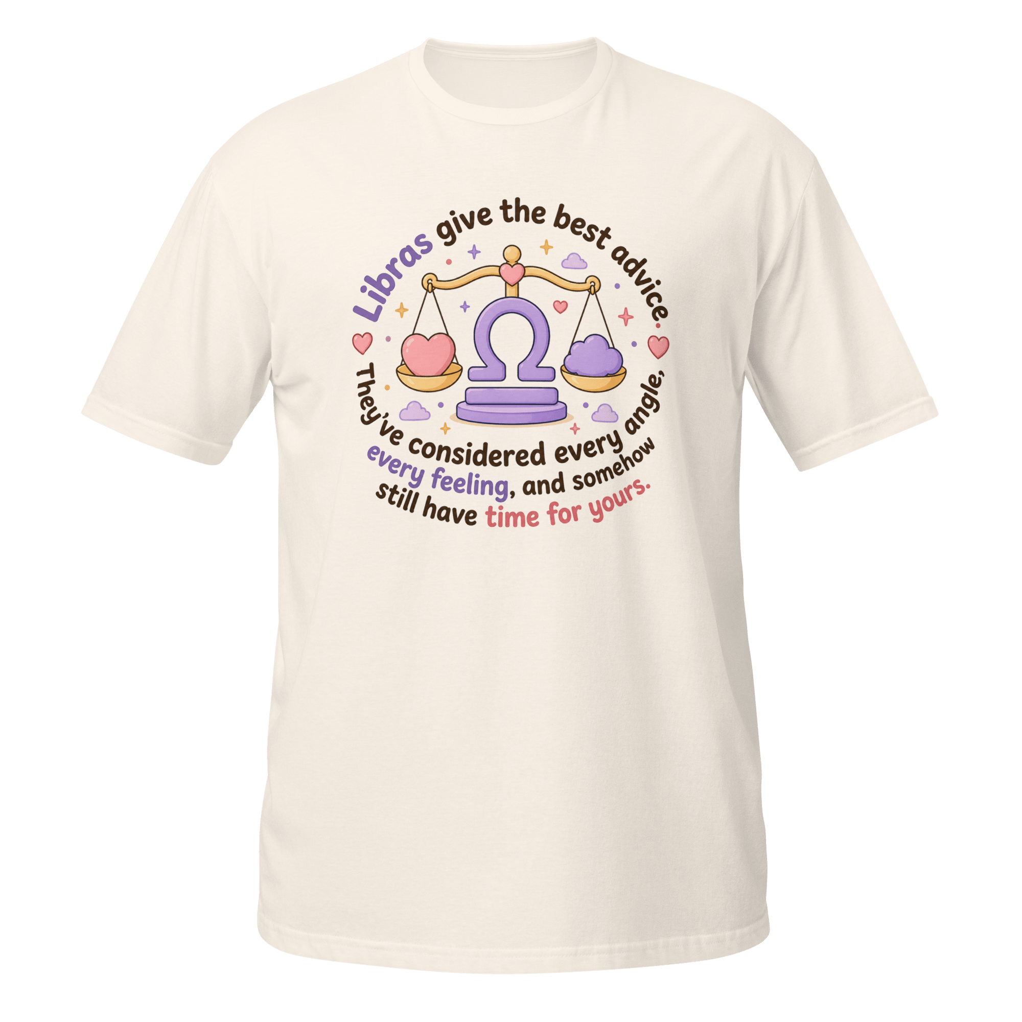 Libra Give the Best Advice Graphic Tee | Sweet Zodiac Balance Shirt - CometColors