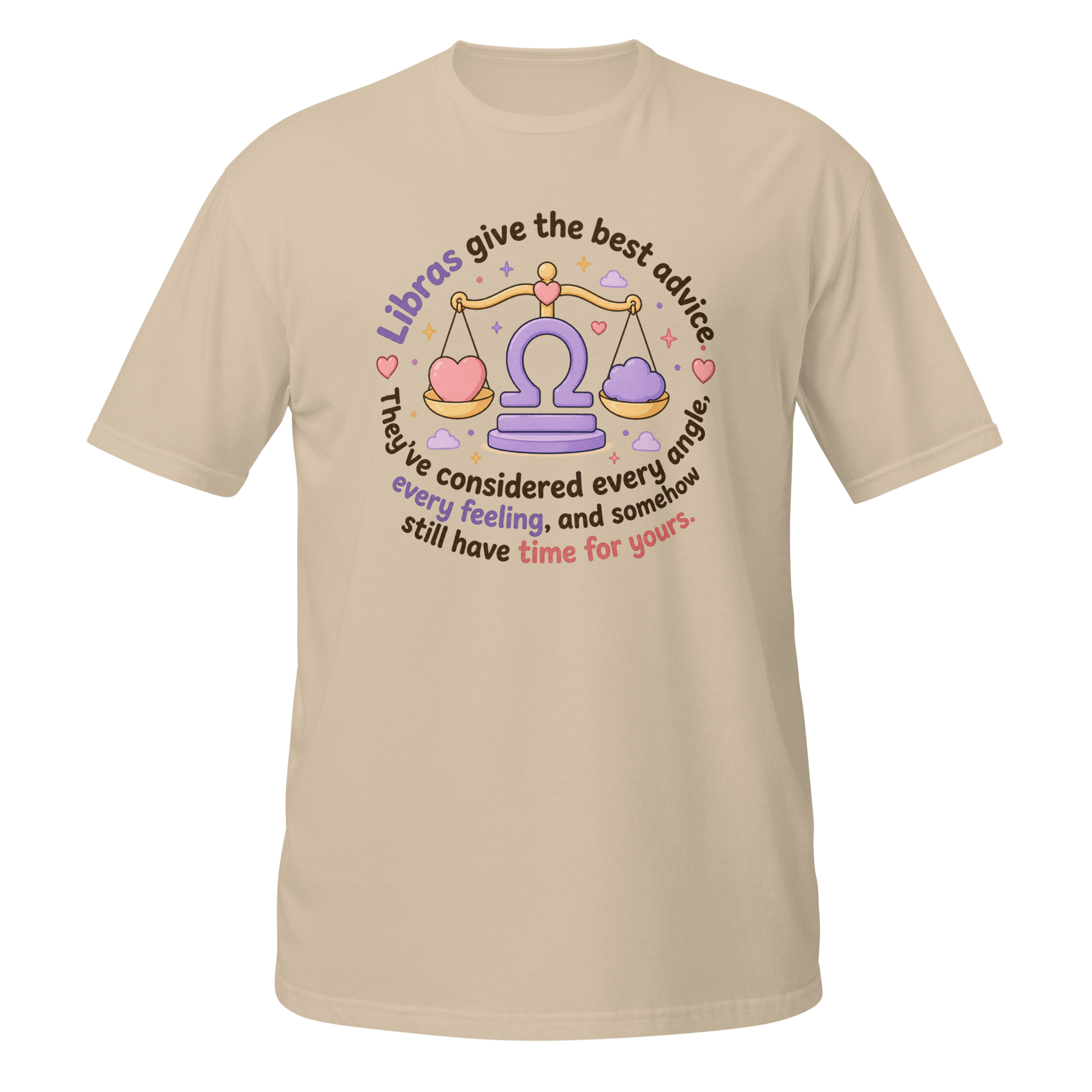Libra Give the Best Advice Graphic Tee | Sweet Zodiac Balance Shirt - CometColors