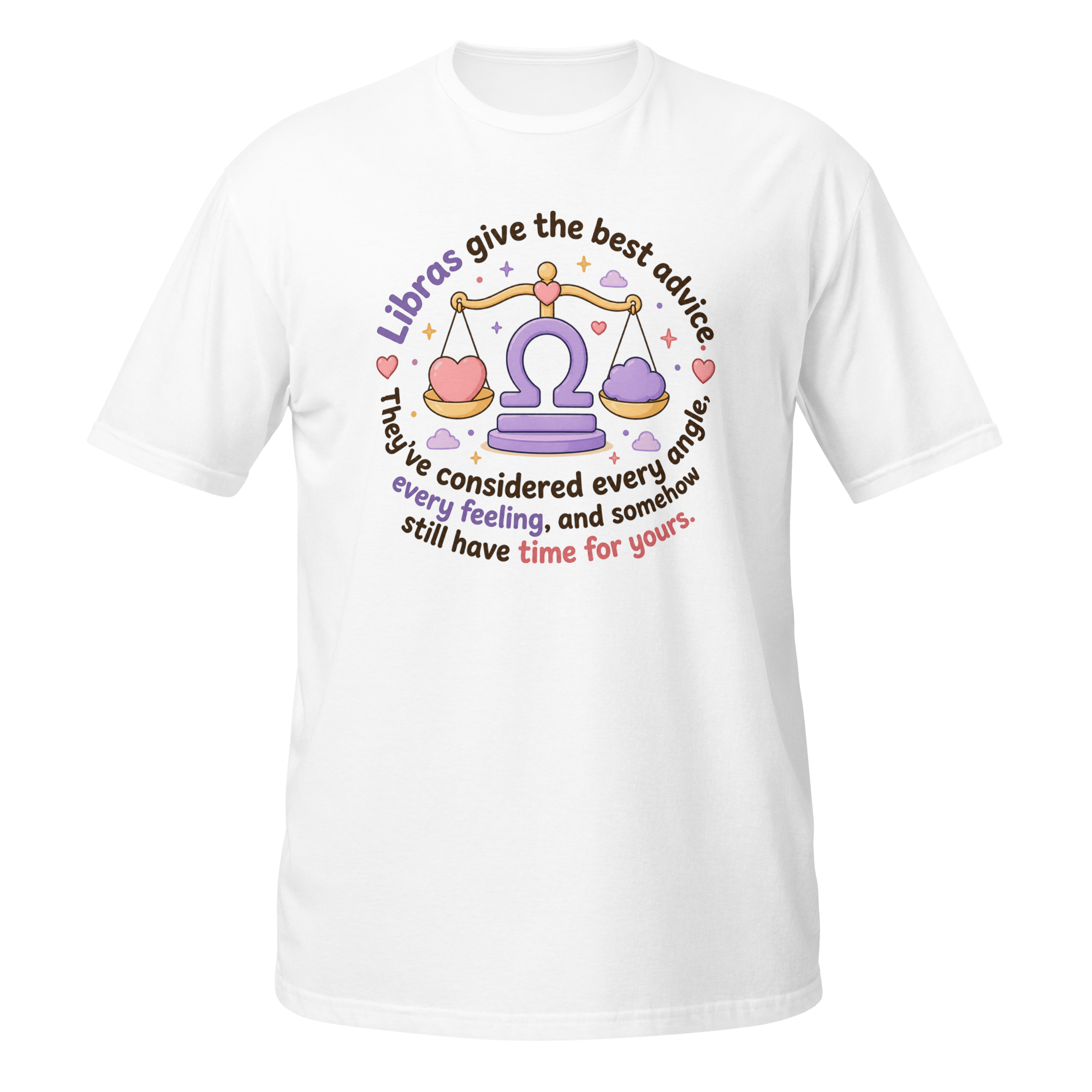 Libra Give the Best Advice Graphic Tee | Sweet Zodiac Balance Shirt - CometColors