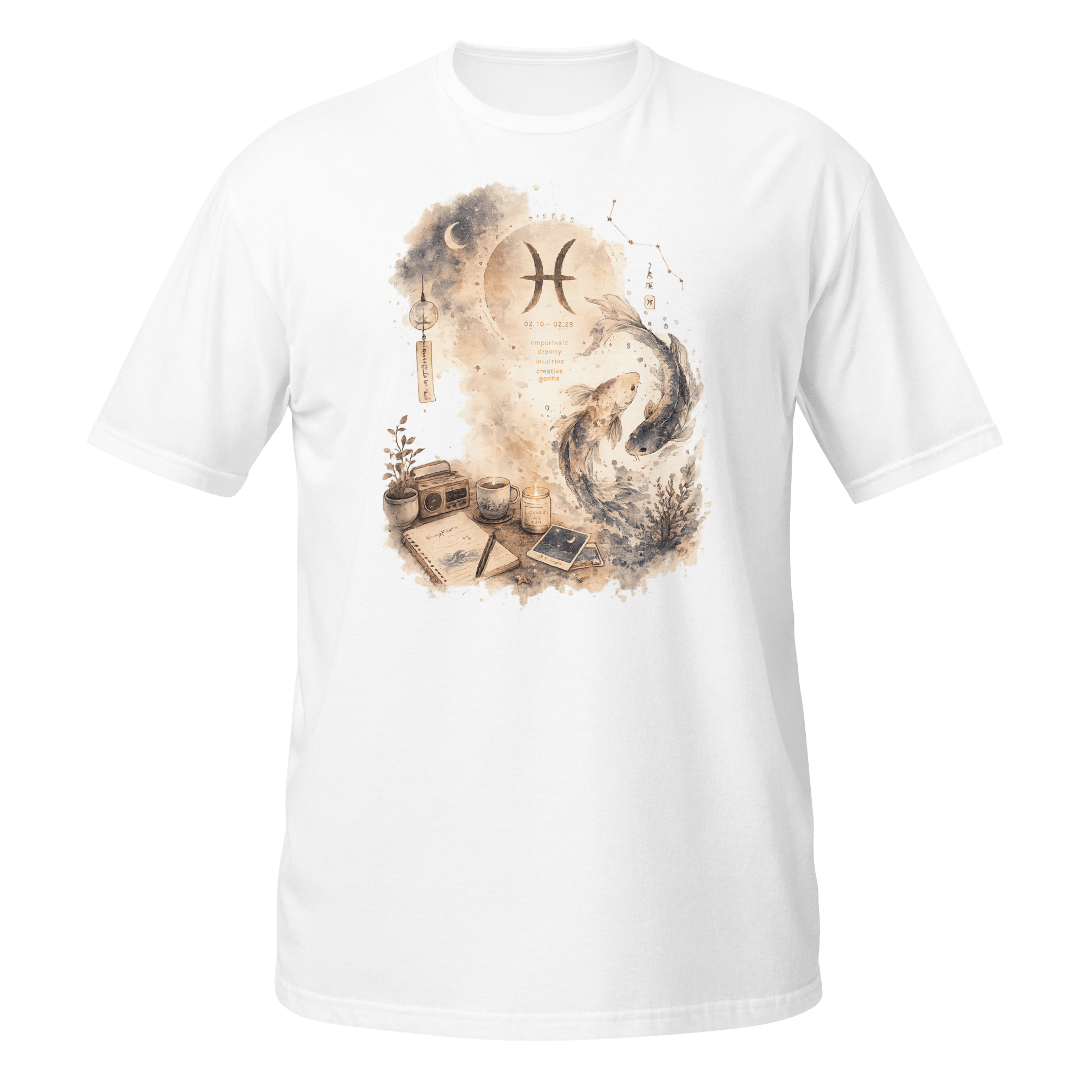 Pisces Dreamscape Tee | Lofi Koi Fish - CometColors