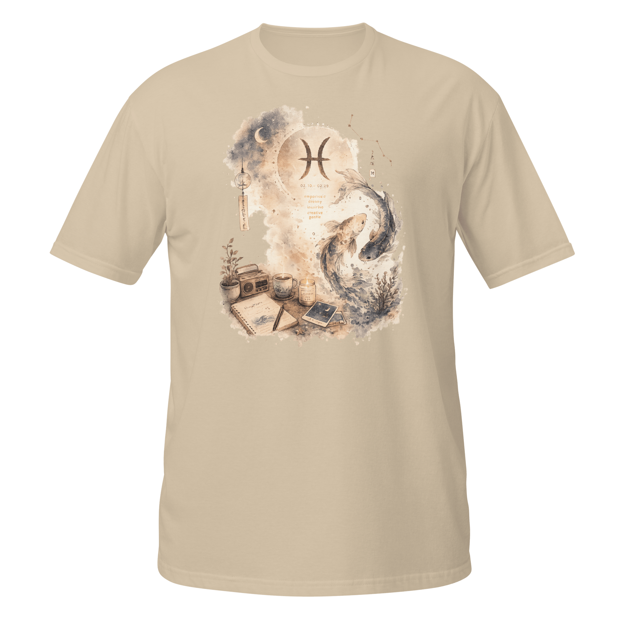 Pisces Dreamscape Tee | Lofi Koi Fish - CometColors