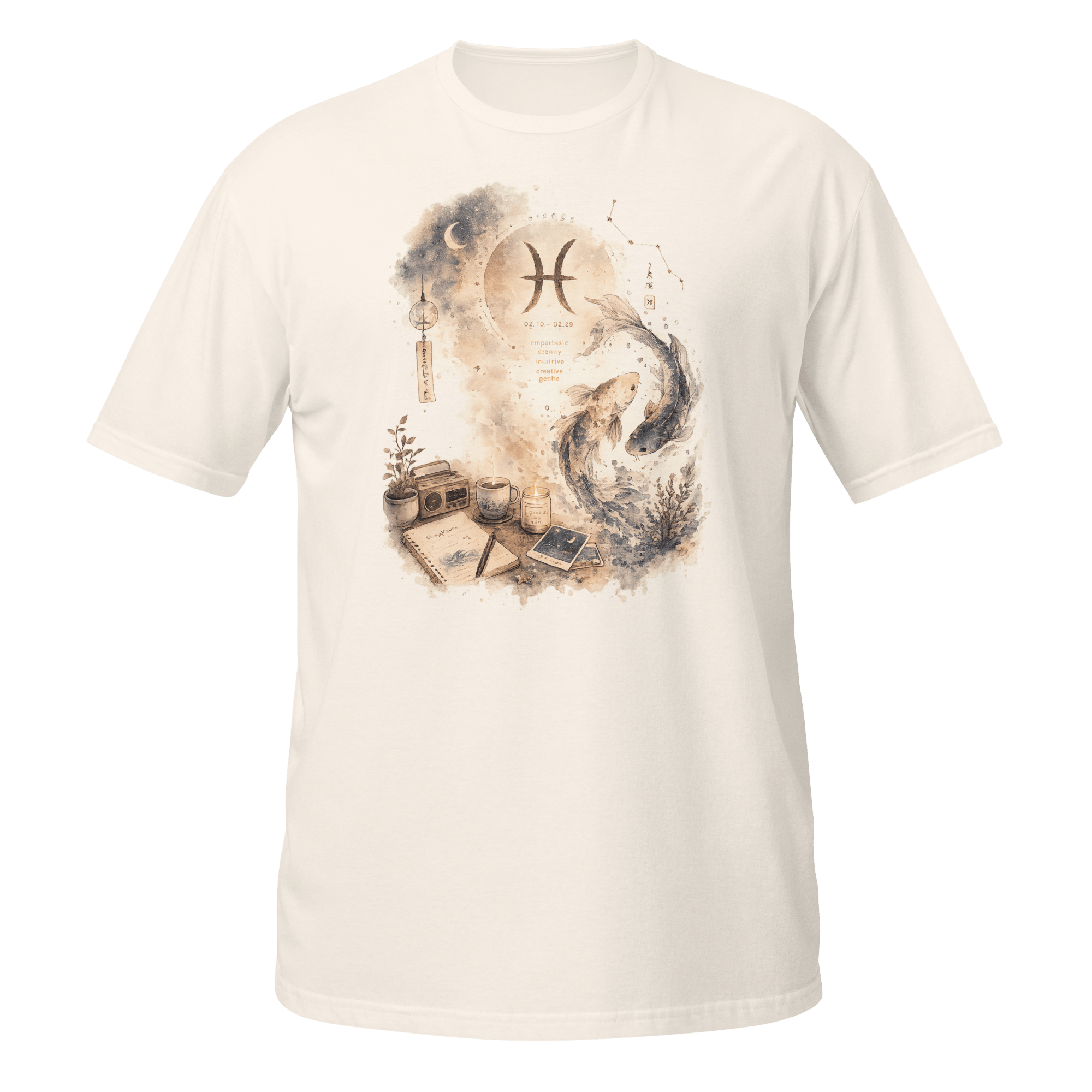 Pisces Dreamscape Tee | Lofi Koi Fish - CometColors