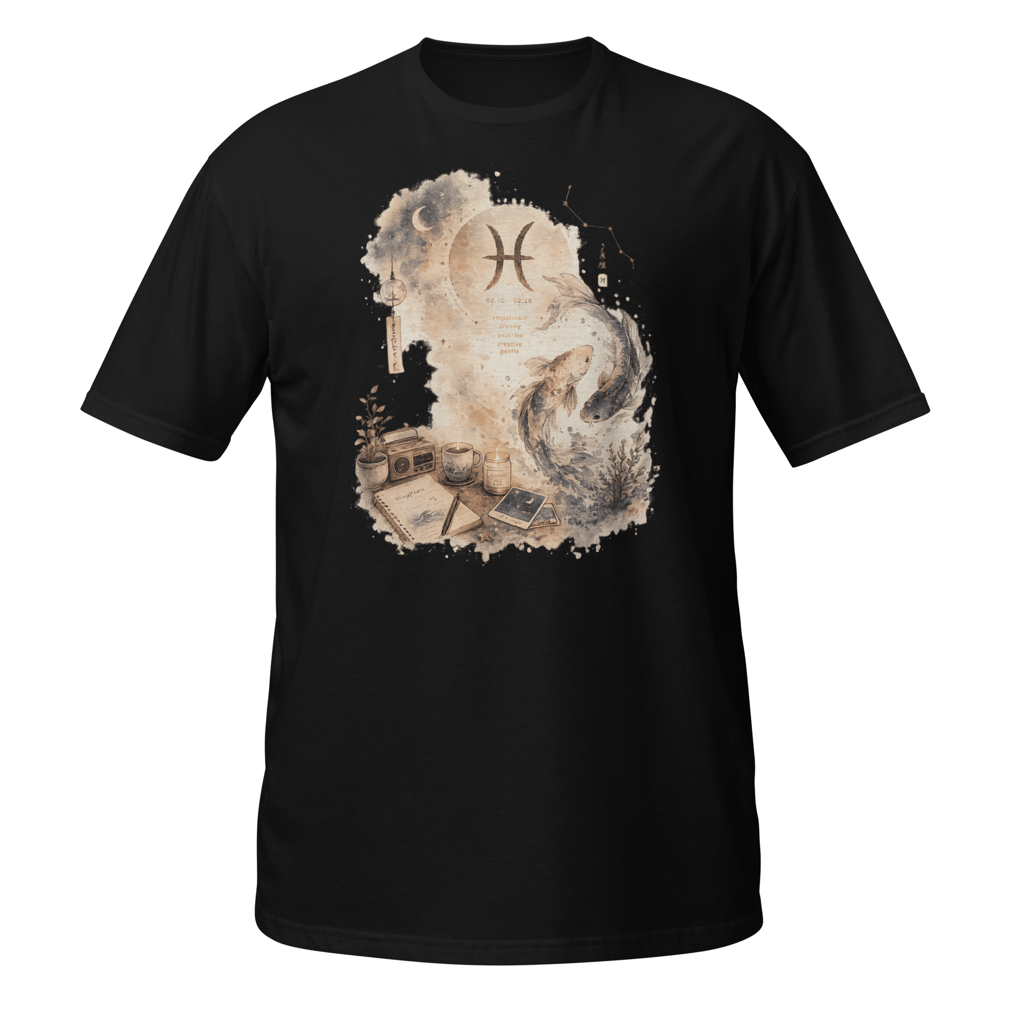 Pisces Dreamscape Tee | Lofi Koi Fish - CometColors