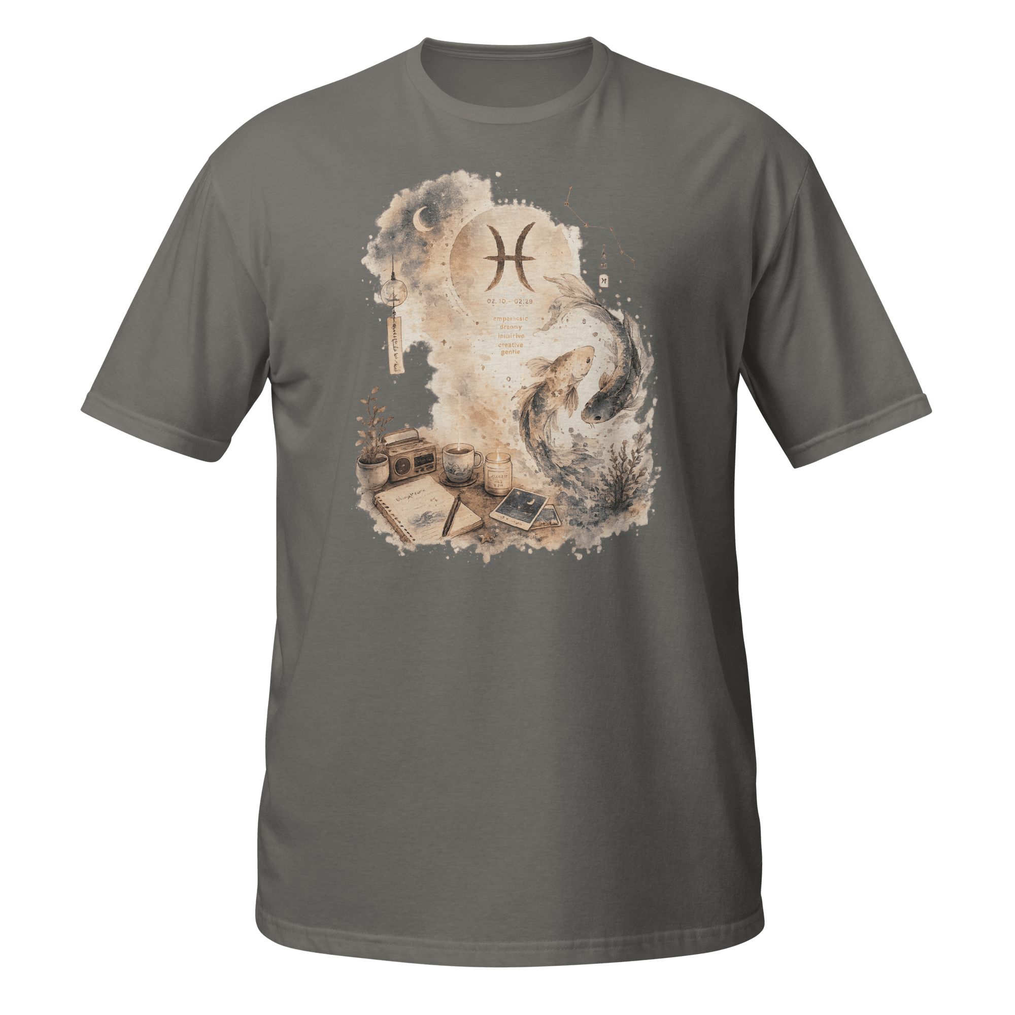 Pisces Dreamscape Tee | Lofi Koi Fish - CometColors