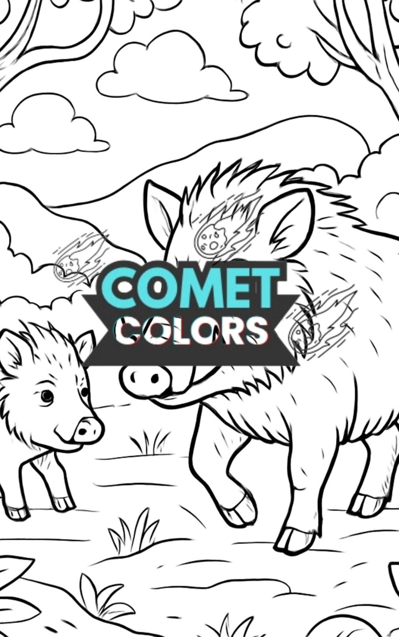 Roaming Friends – Digital Coloring Book for All Ages - CometColors