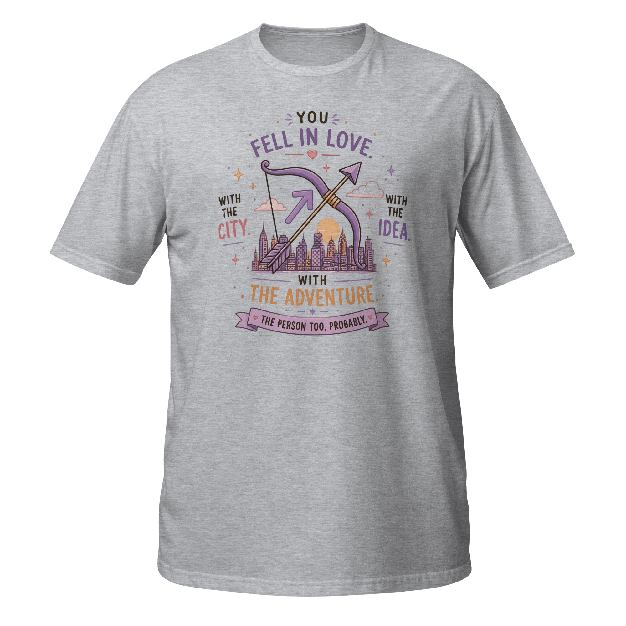 Sagittarius You Fell in Love Graphic Tee | City Adventure Zodiac Shirt - CometColors