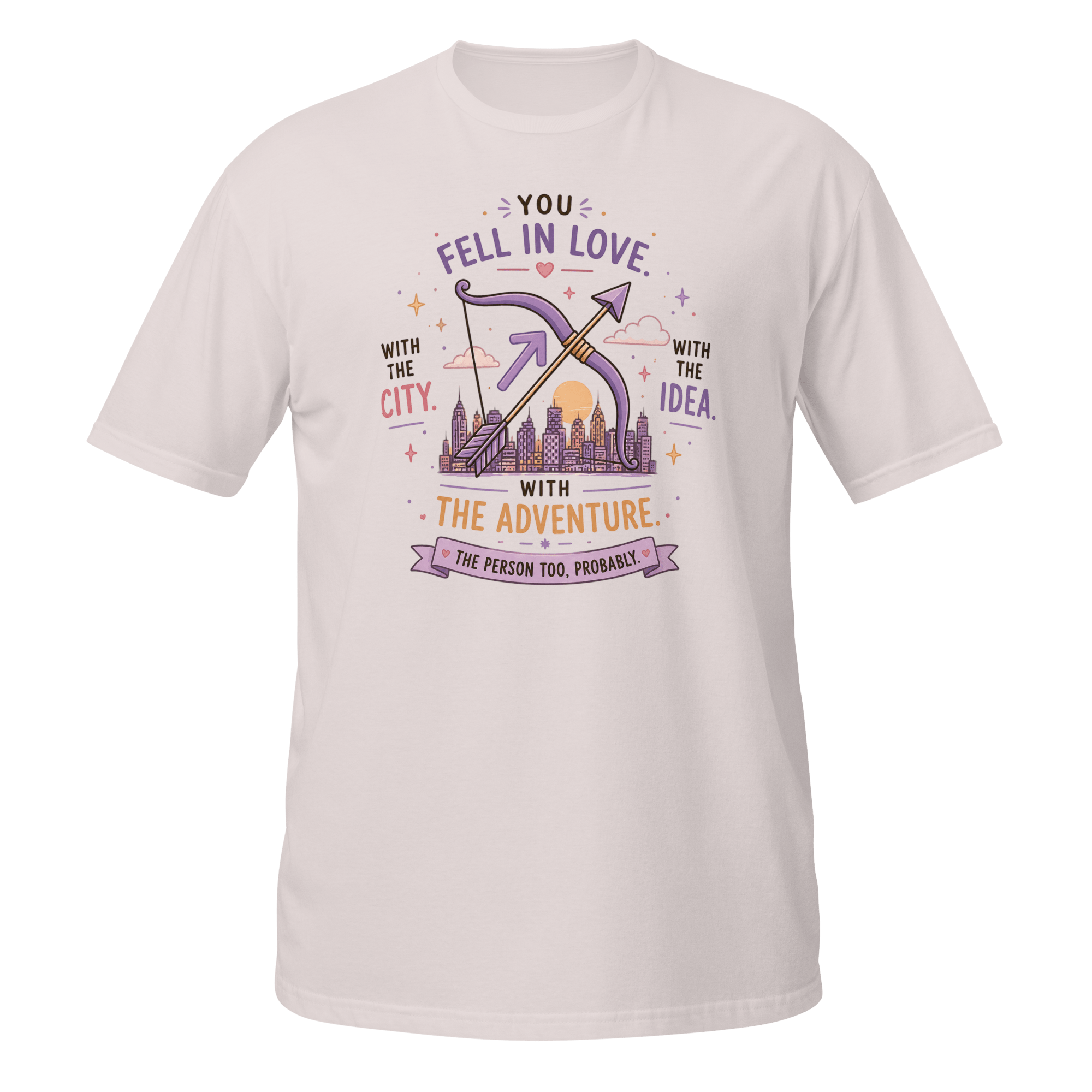 Sagittarius You Fell in Love Graphic Tee | City Adventure Zodiac Shirt - CometColors