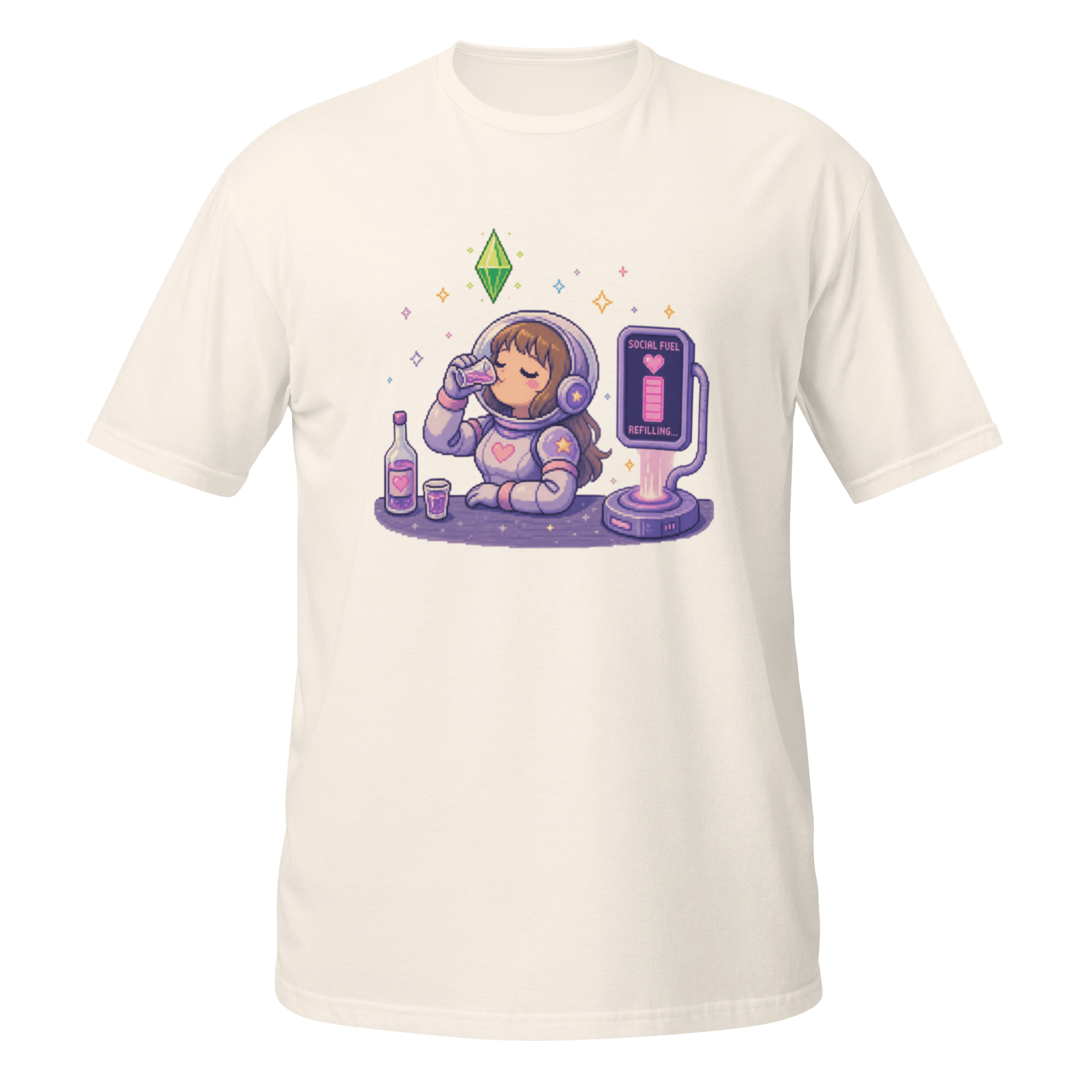 “Social Fuel Refilling” Pixel Tee - CometColors