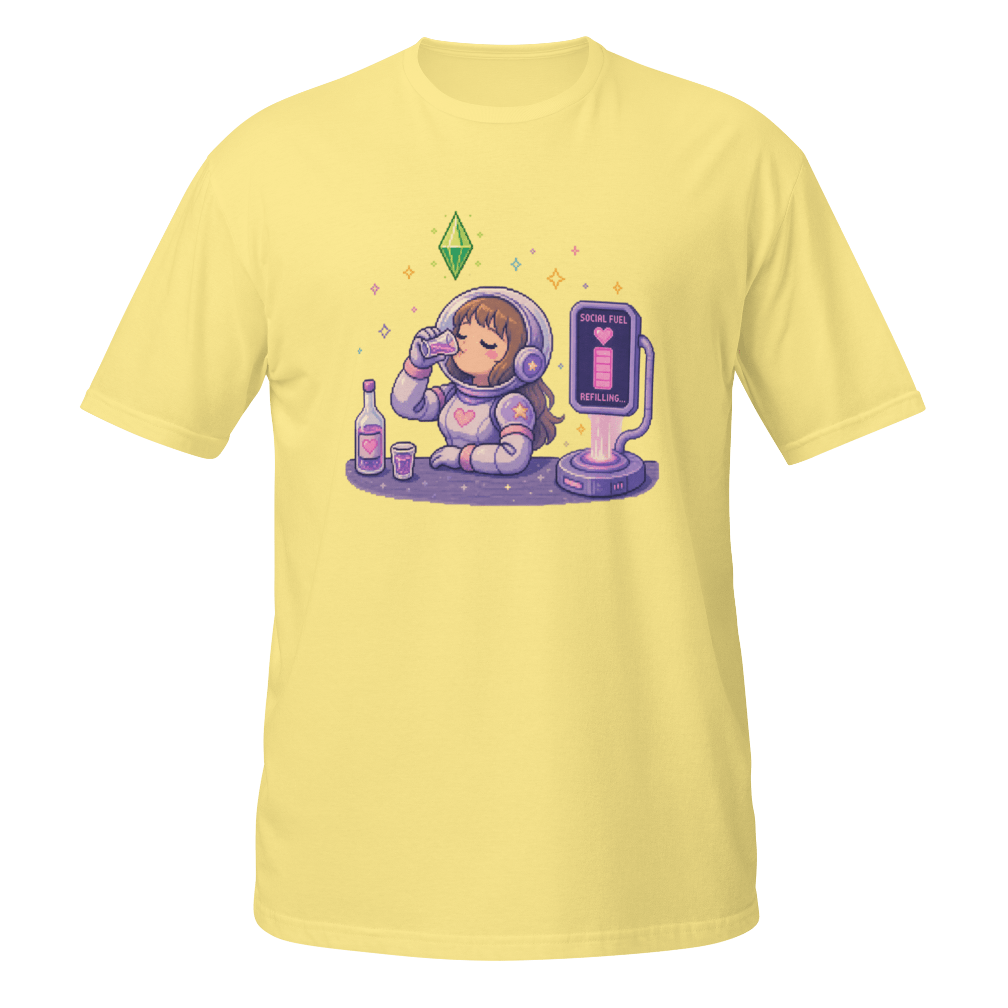 “Social Fuel Refilling” Pixel Tee - CometColors