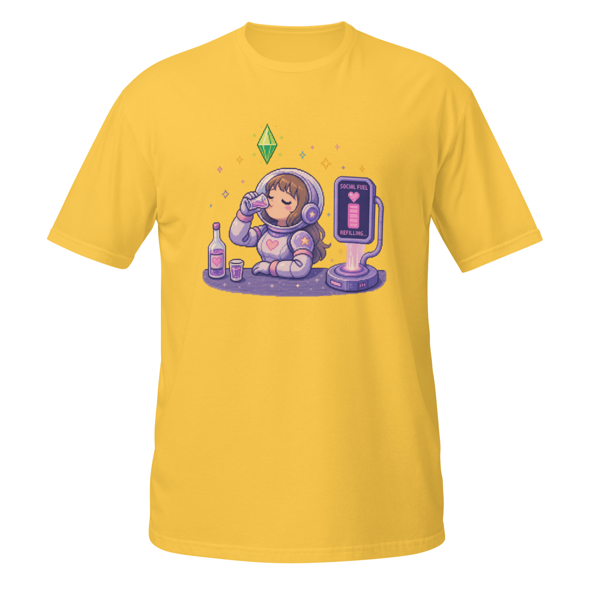 “Social Fuel Refilling” Pixel Tee - CometColors