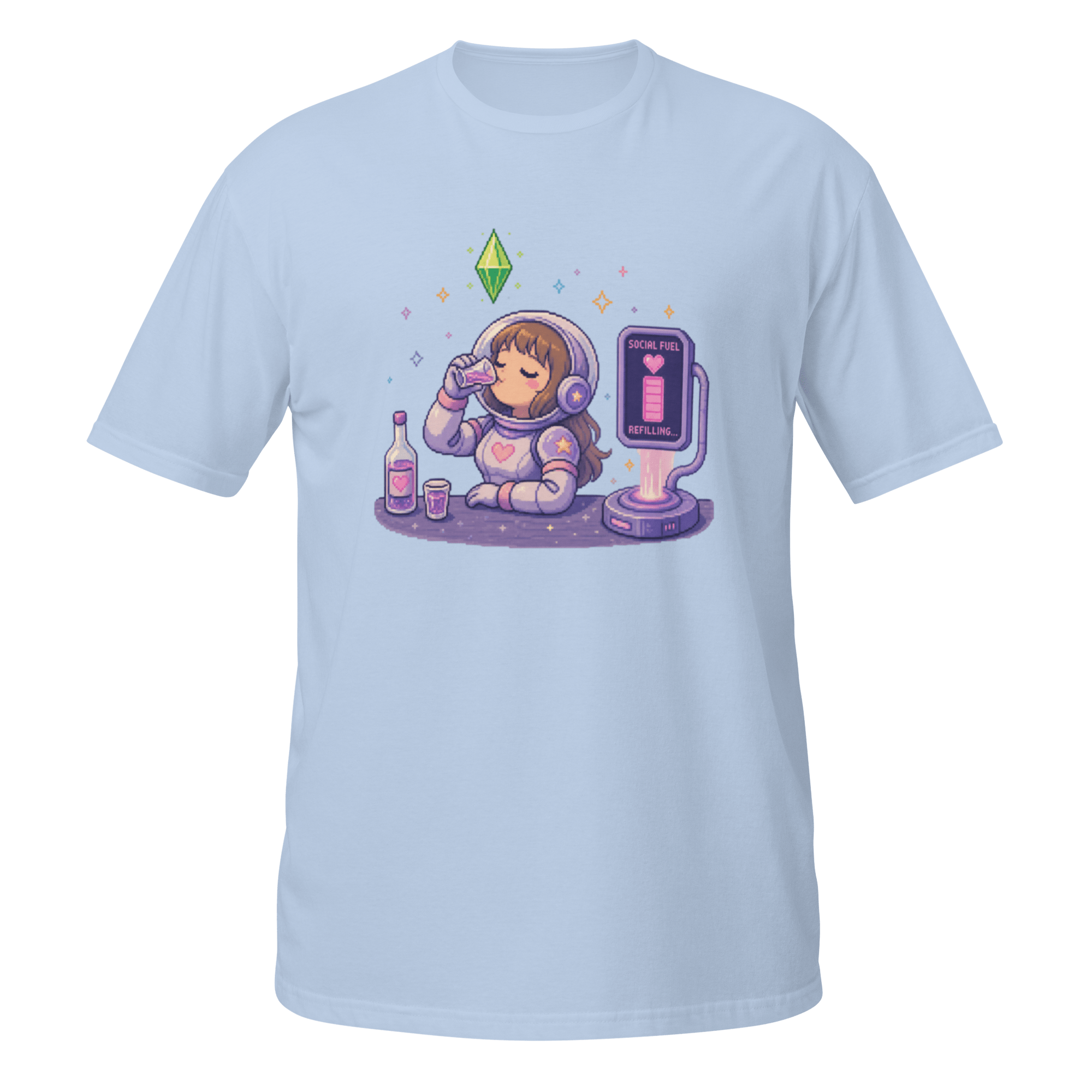 “Social Fuel Refilling” Pixel Tee - CometColors