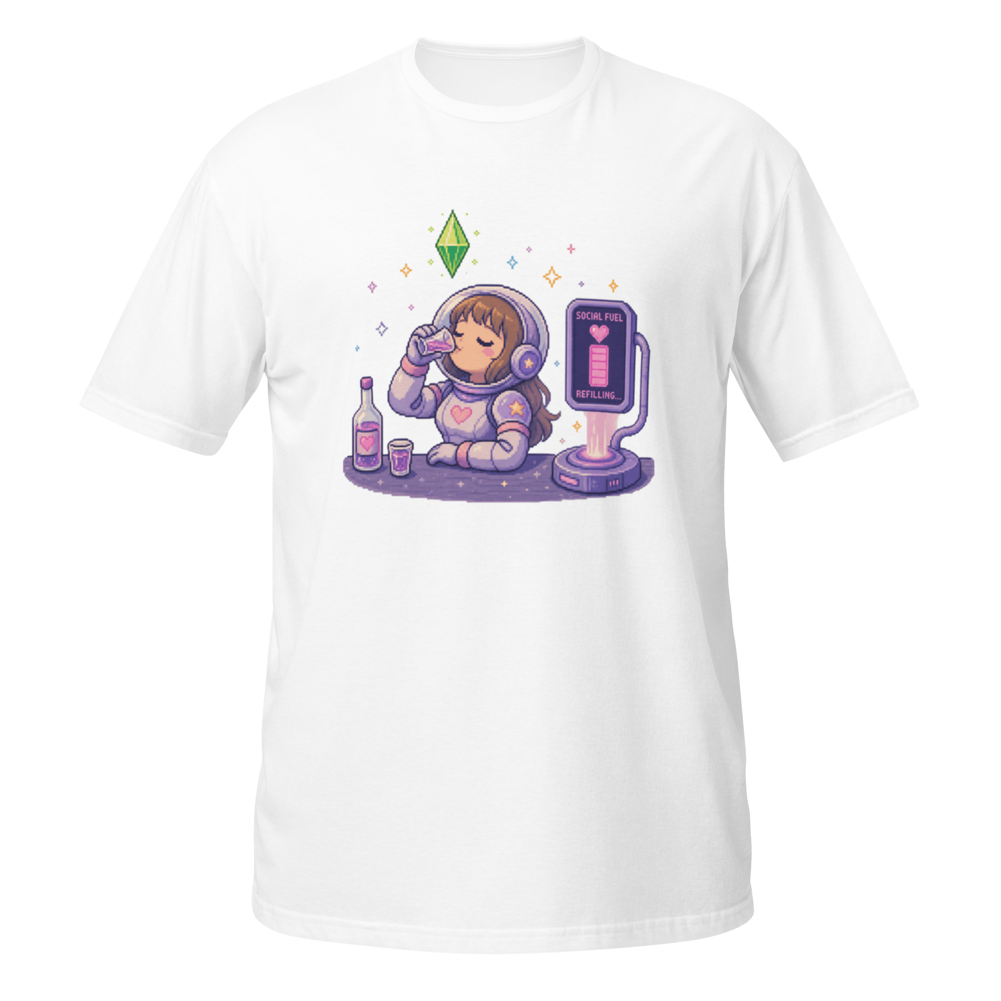 “Social Fuel Refilling” Pixel Tee - CometColors
