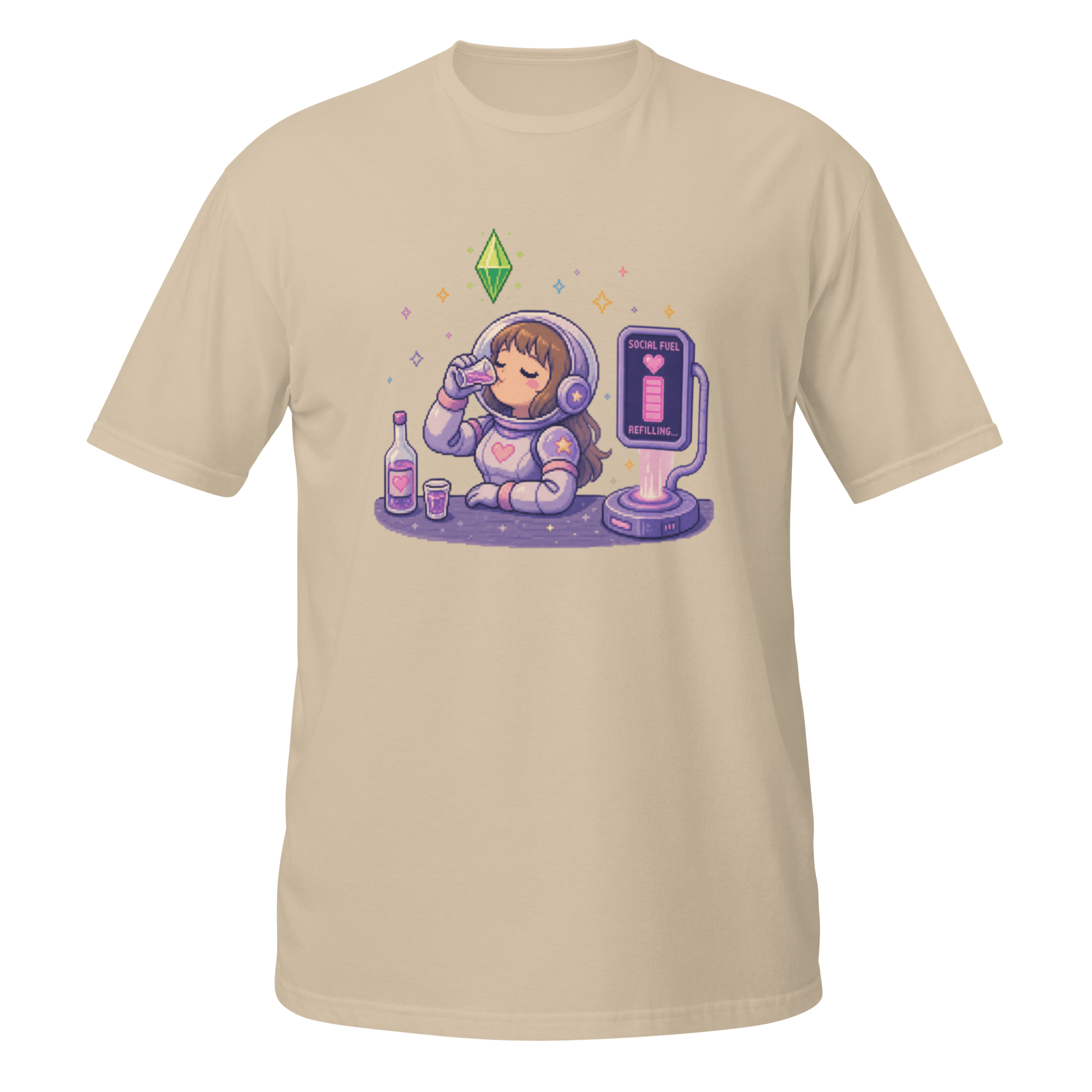 “Social Fuel Refilling” Pixel Tee - CometColors