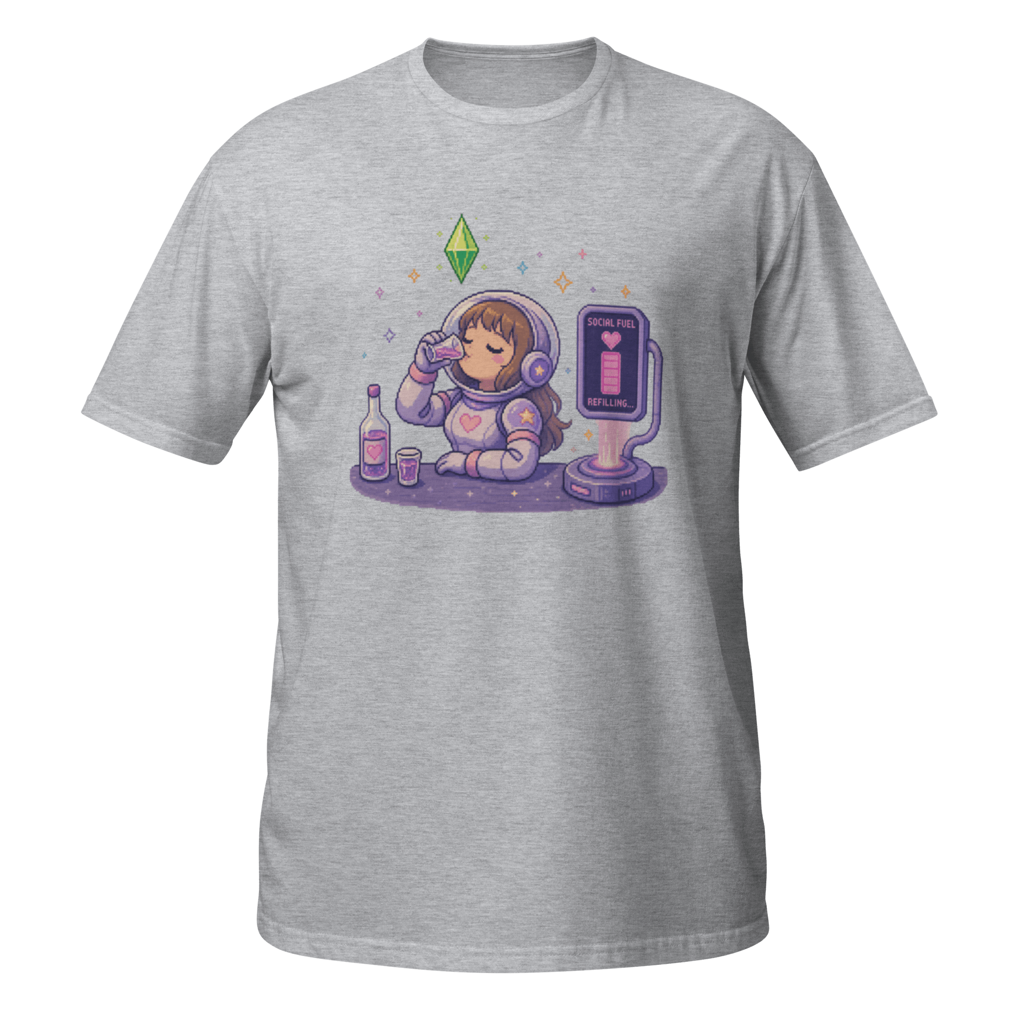 “Social Fuel Refilling” Pixel Tee - CometColors