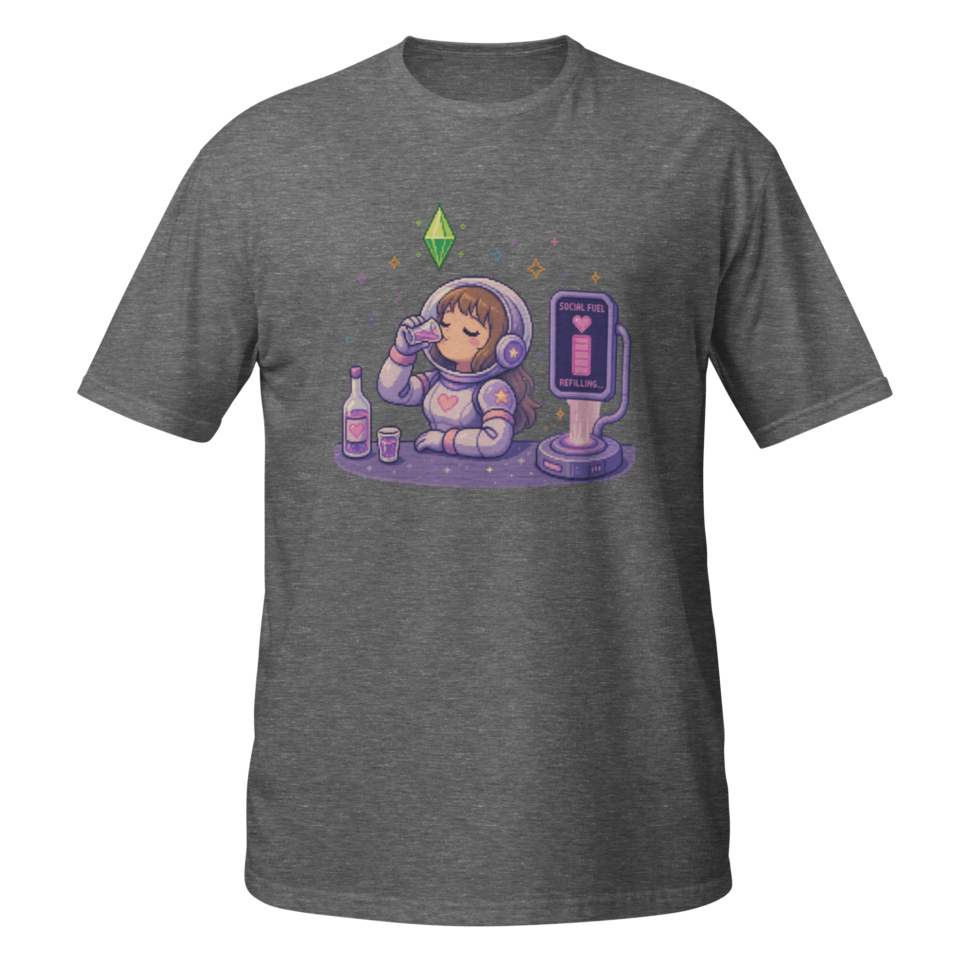 “Social Fuel Refilling” Pixel Tee - CometColors