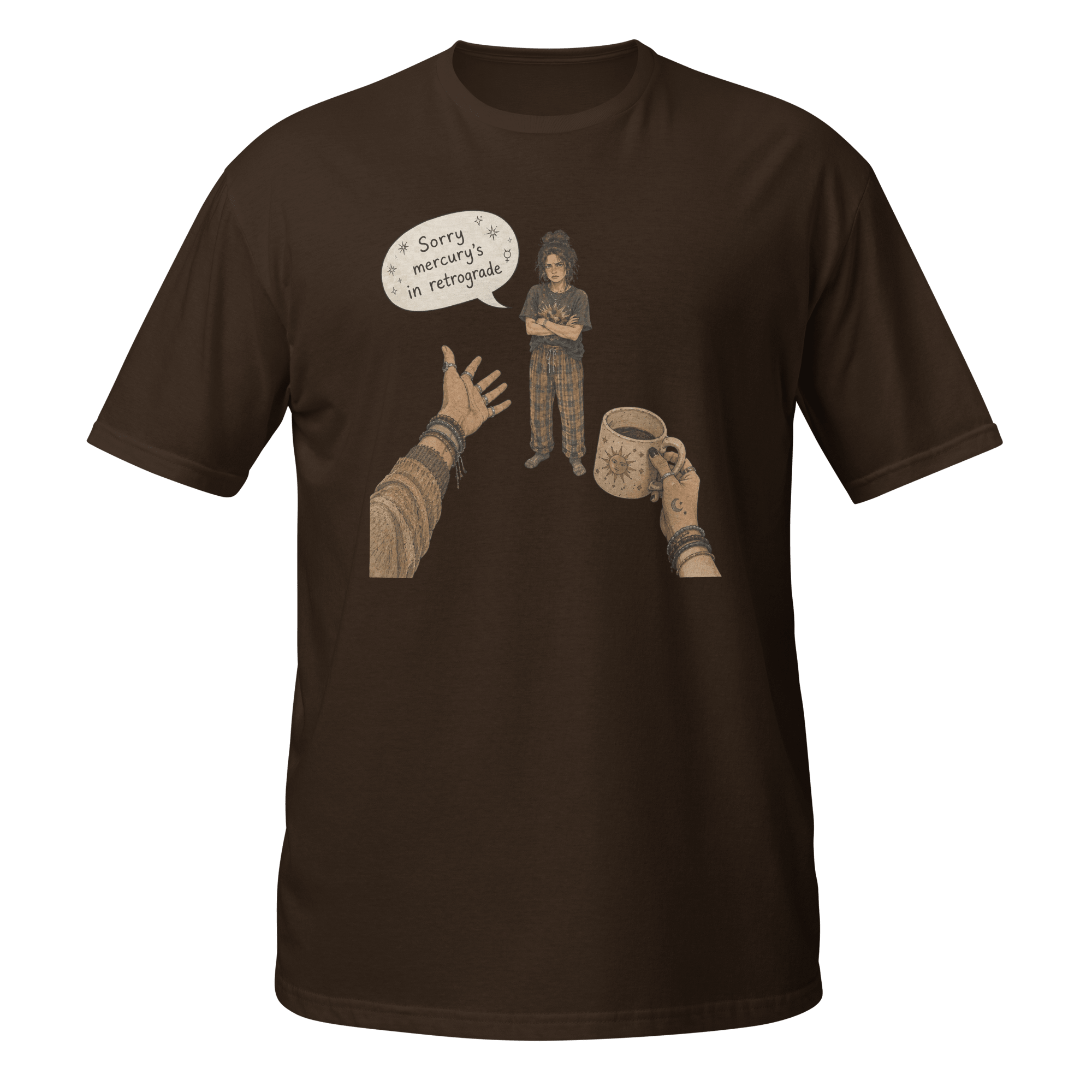 Sorry, Mercury’s in Retrograde™ | Boho Chaos Graphic Tee - CometColors