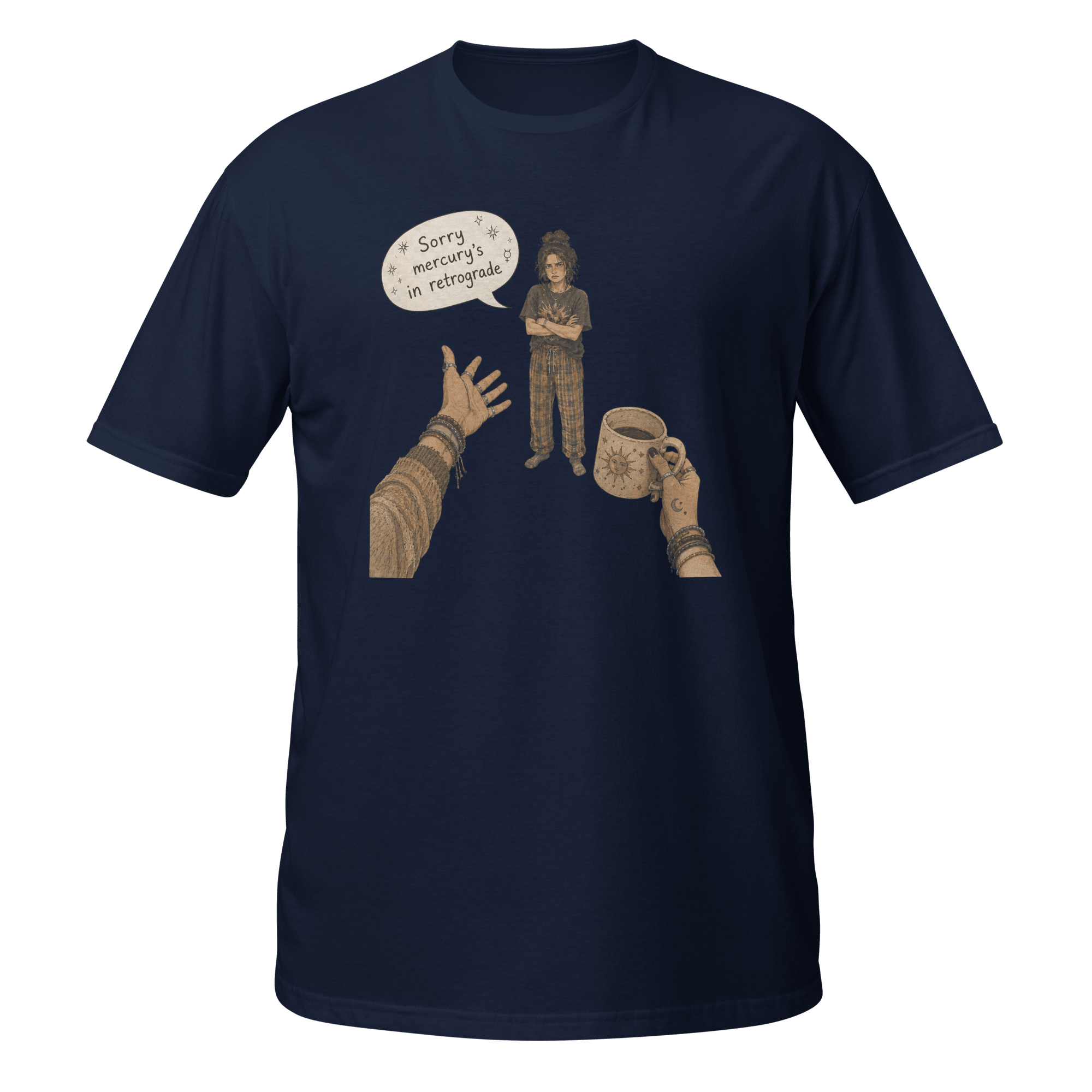 Sorry, Mercury’s in Retrograde™ | Boho Chaos Graphic Tee - CometColors