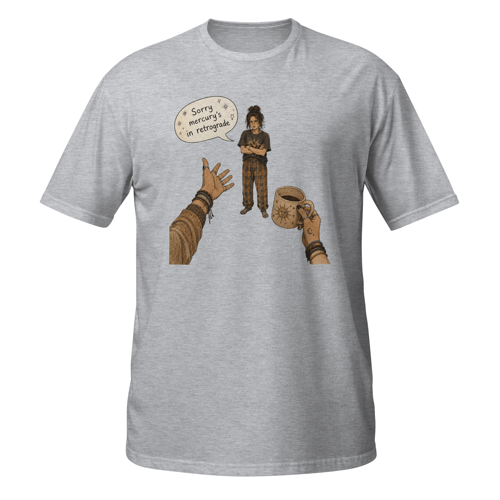 Sorry, Mercury’s in Retrograde™ | Boho Chaos Graphic Tee - CometColors