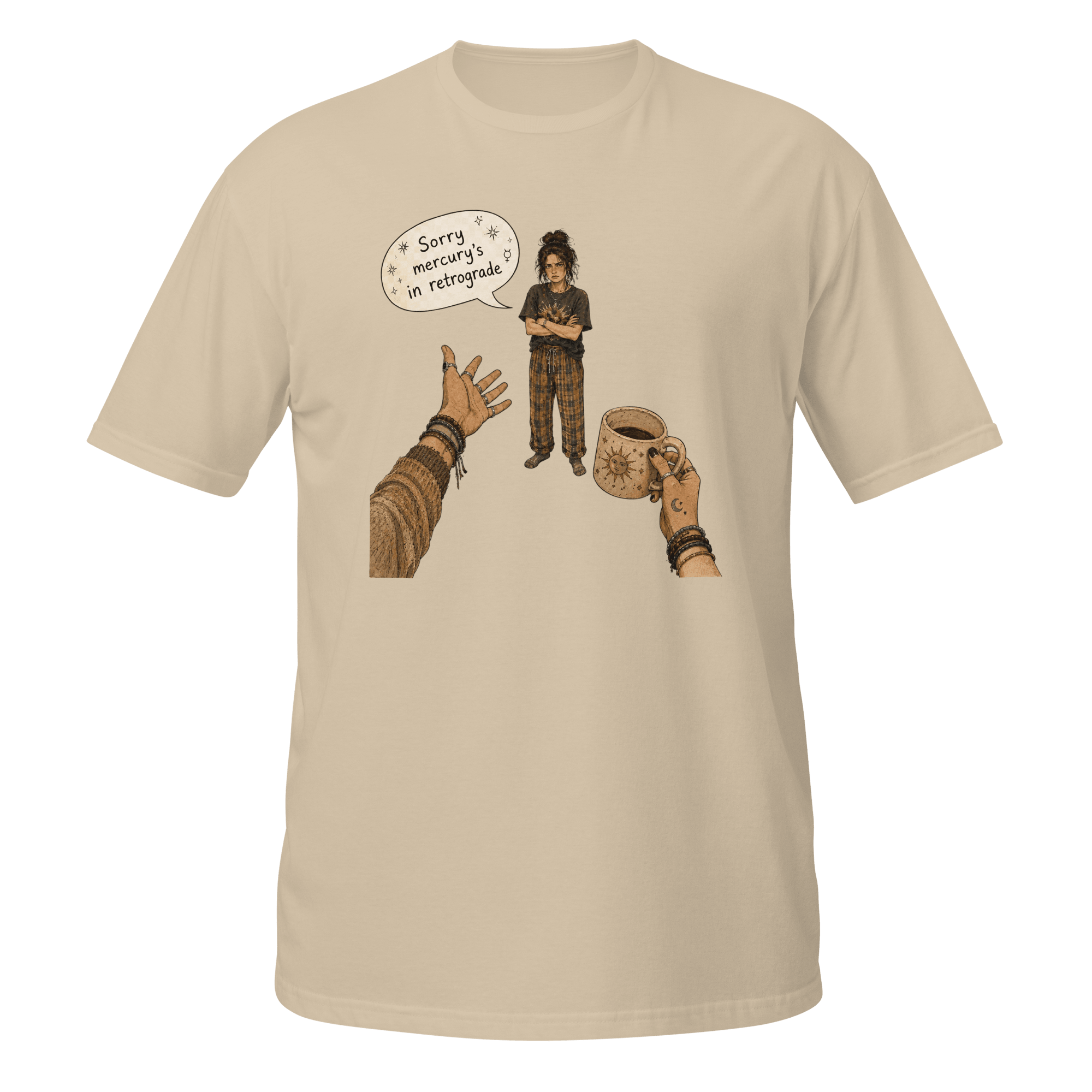 Sorry, Mercury’s in Retrograde™ | Boho Chaos Graphic Tee - CometColors