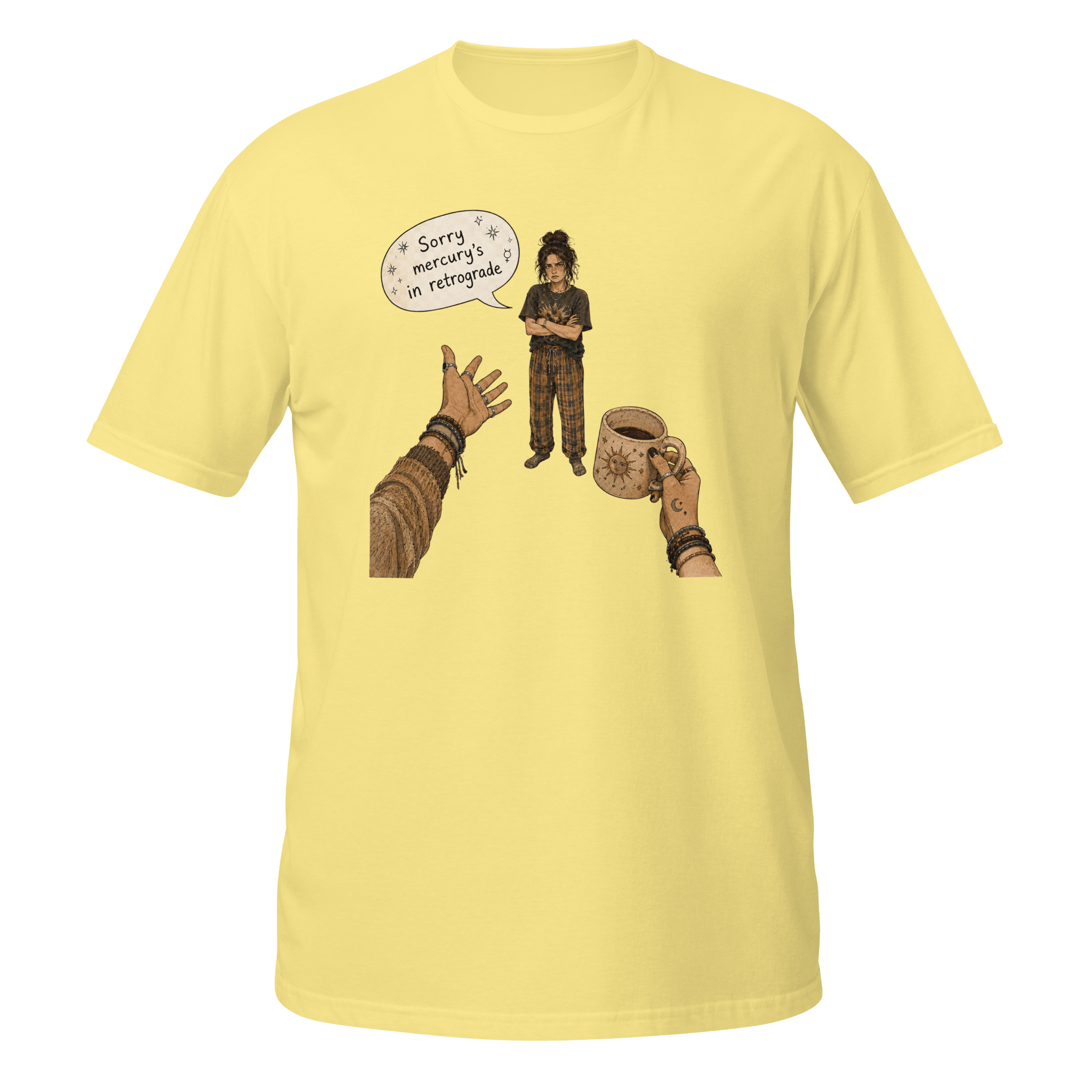 Sorry, Mercury’s in Retrograde™ | Boho Chaos Graphic Tee - CometColors